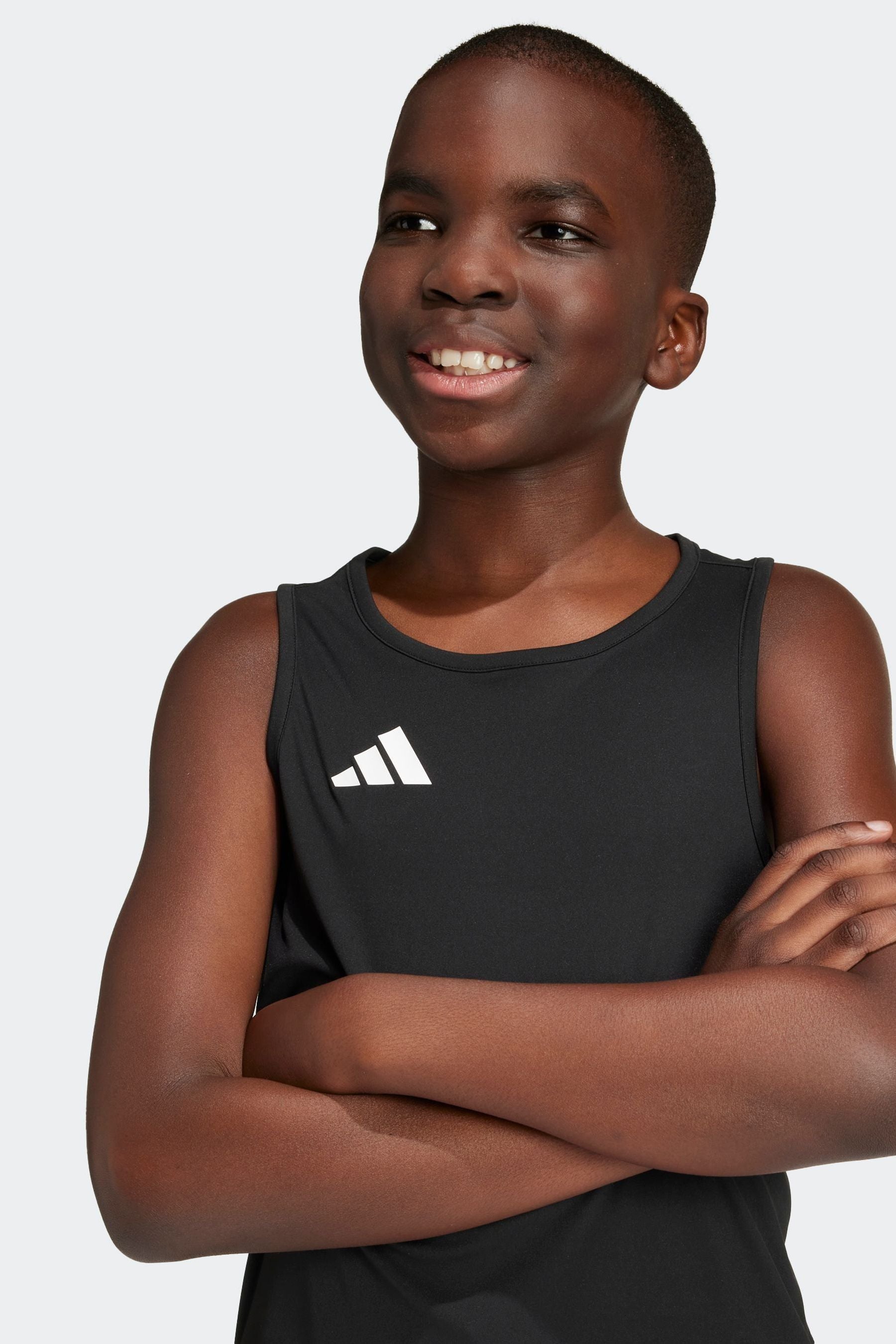 adidas Black Team Tank Top Kids