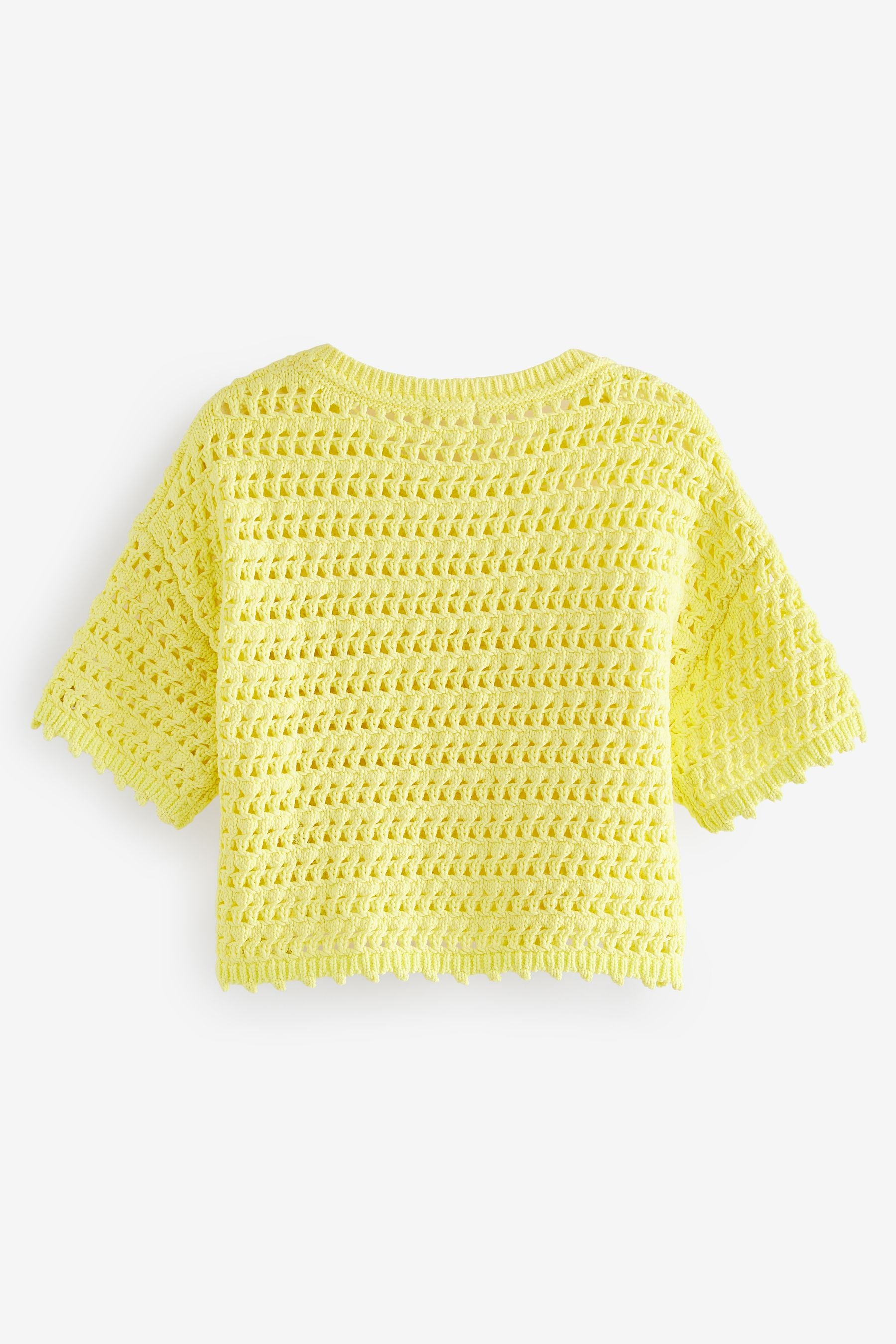 Yellow Crochet Knit Top (3-16yrs)