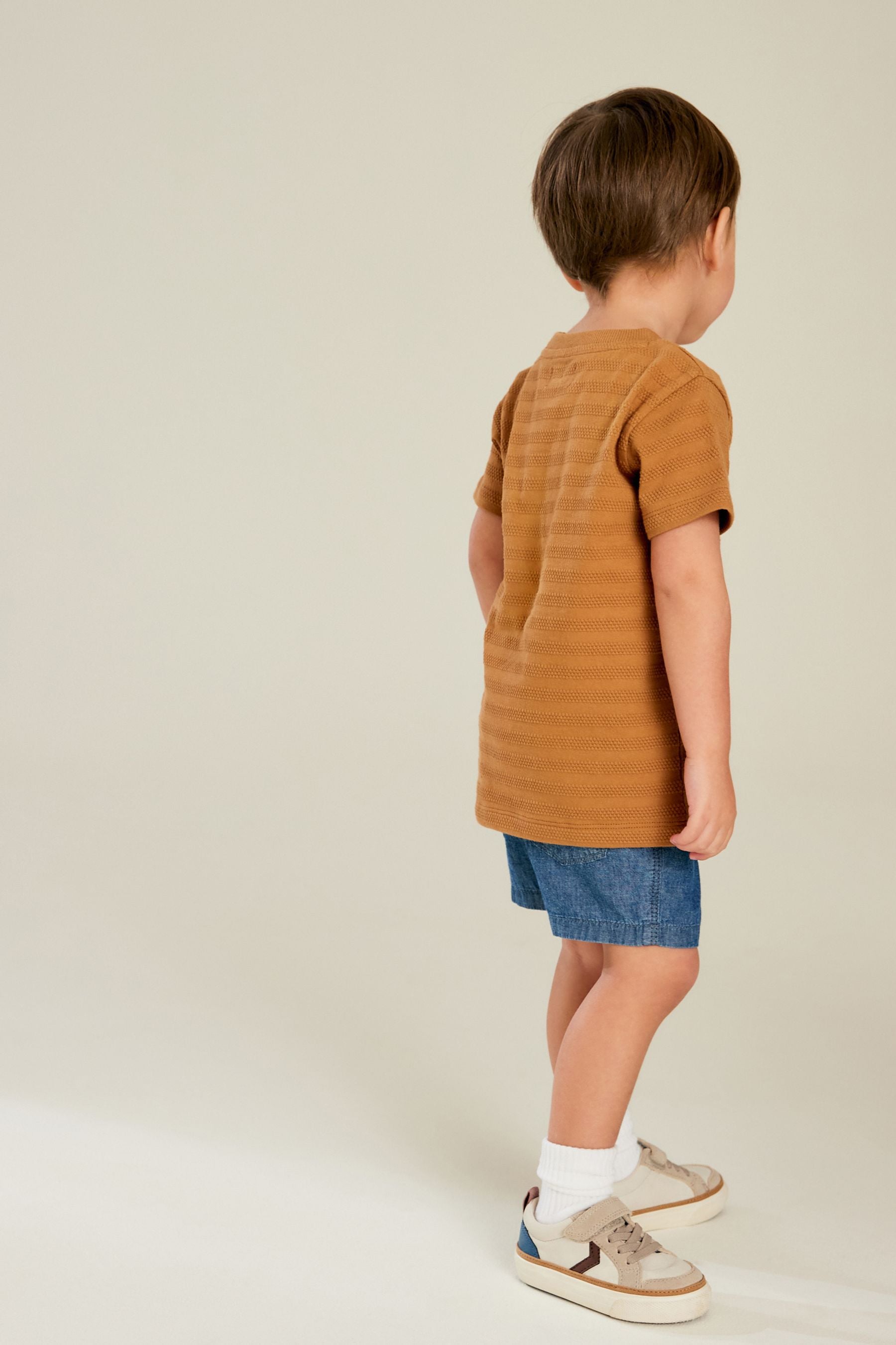 Blue Chambray Pull-On Shorts (3mths-7yrs)