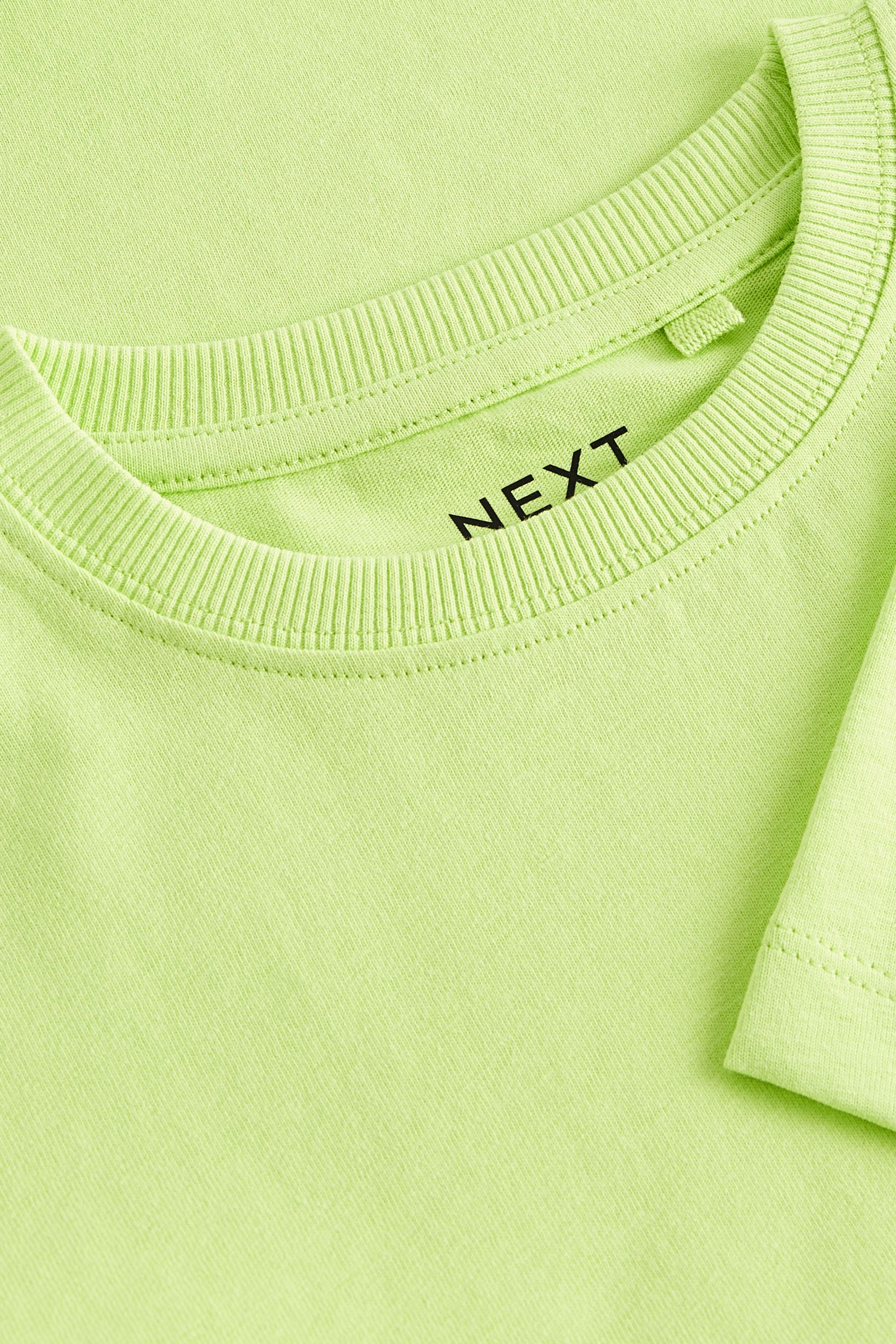 Green Lime Cotton Short Sleeve T-Shirt (3-16yrs)