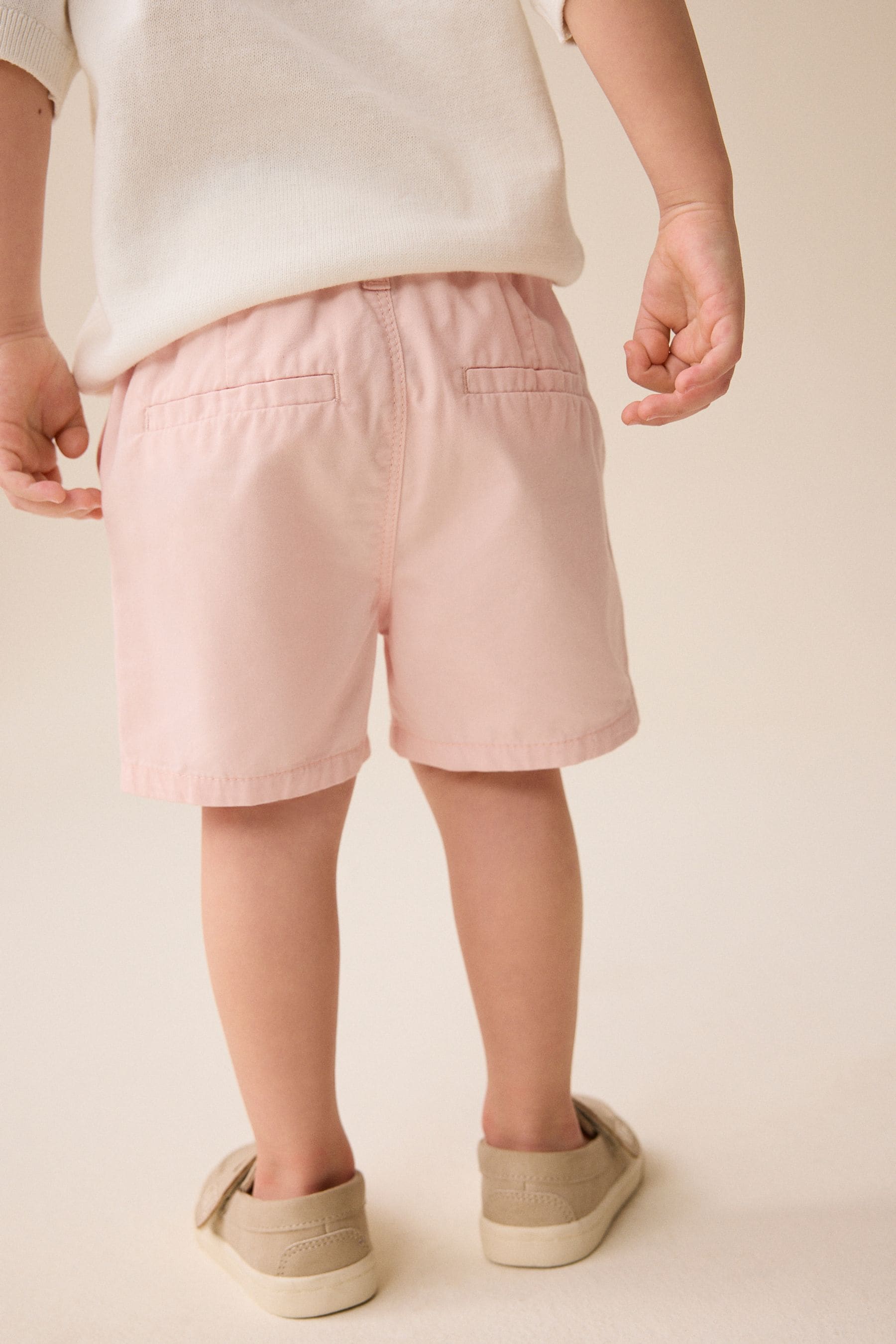 Pink 100% Cotton Chinos Shorts (3mths-7yrs)