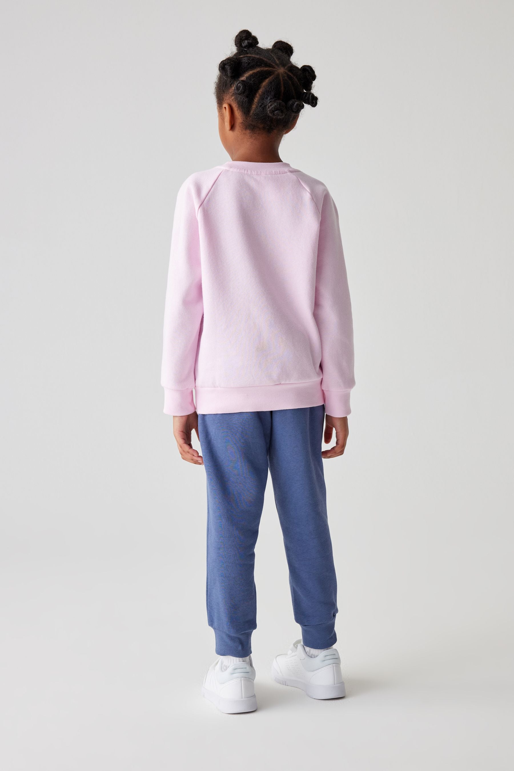 Pink/Blue adidas Sportswear Essentials Logo Fleece Jogger Set