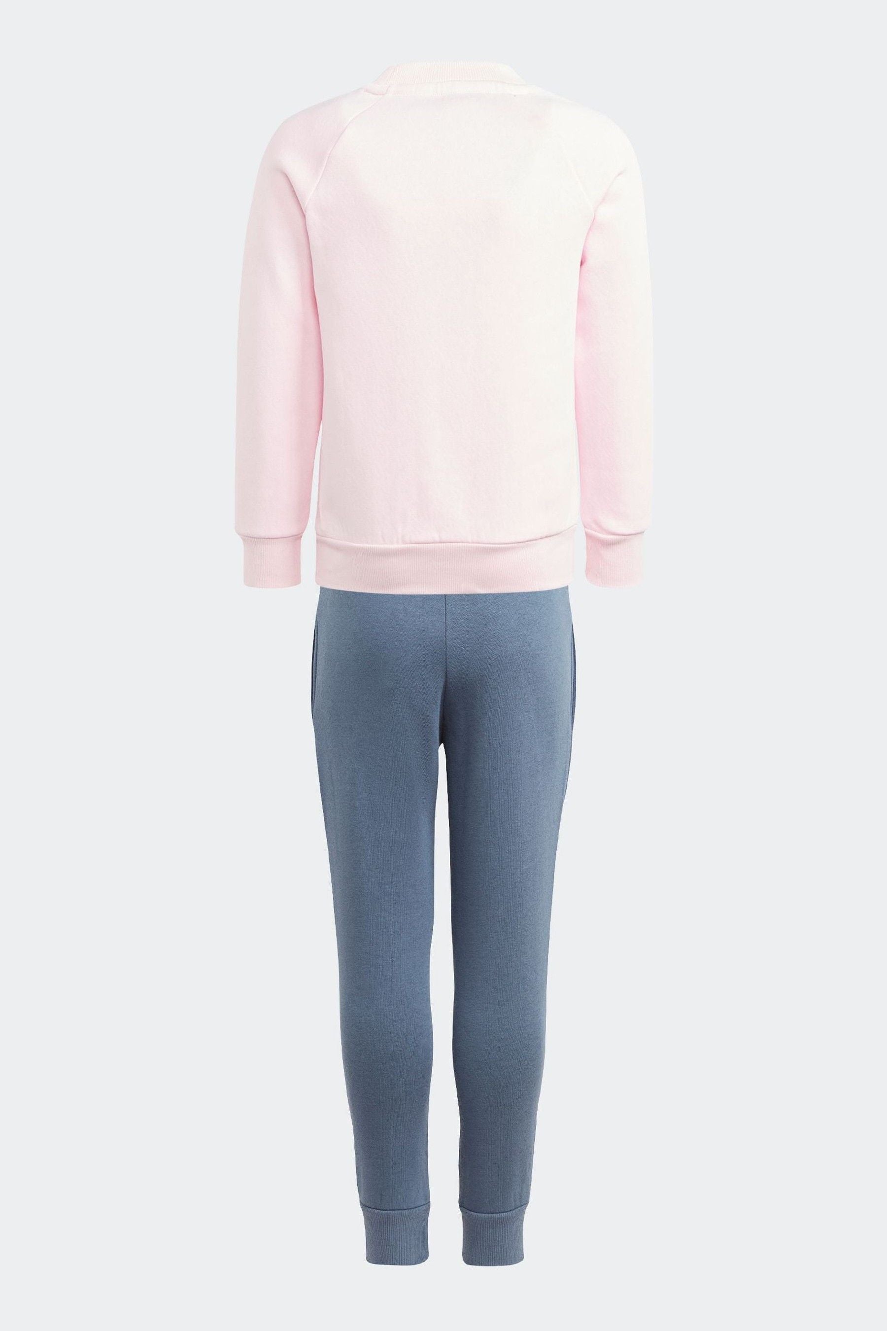 Pink/Blue adidas Sportswear Essentials Logo Fleece Jogger Set