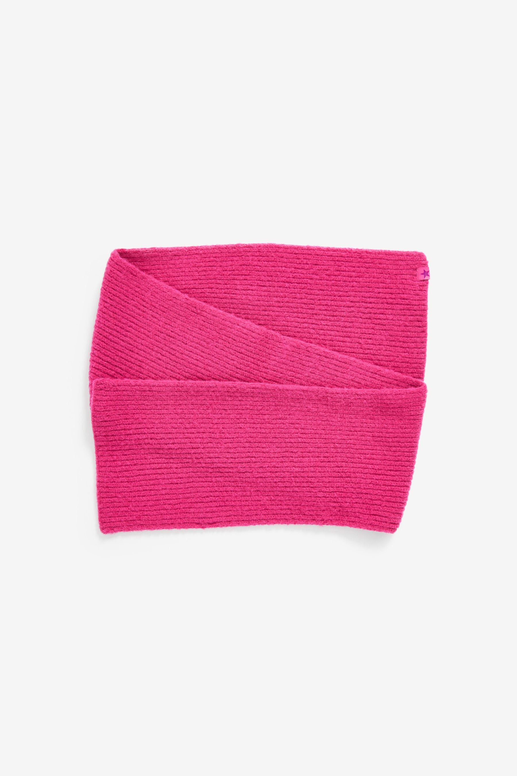 Bright Pink Soft Ribbed Hat, Gloves And Scarf Set (3-16yrs)