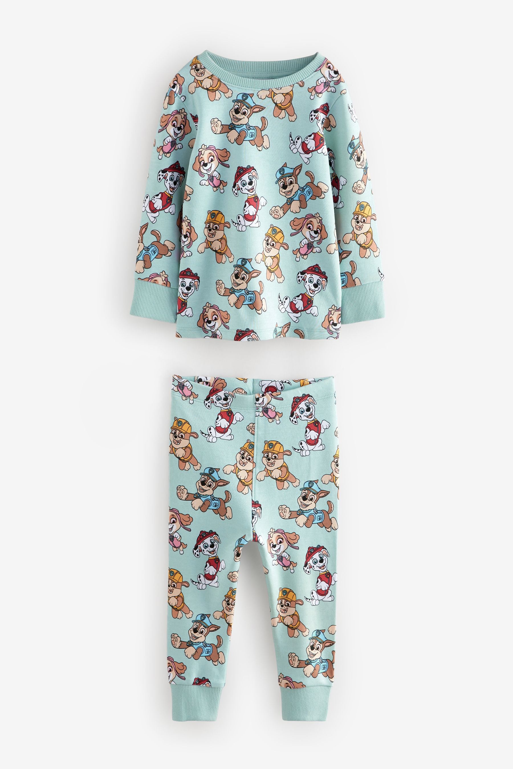 Blue/Grey Paw Patrol Snuggle 100% Cotton Pyjamas 2 Pack (9mths-9yrs)