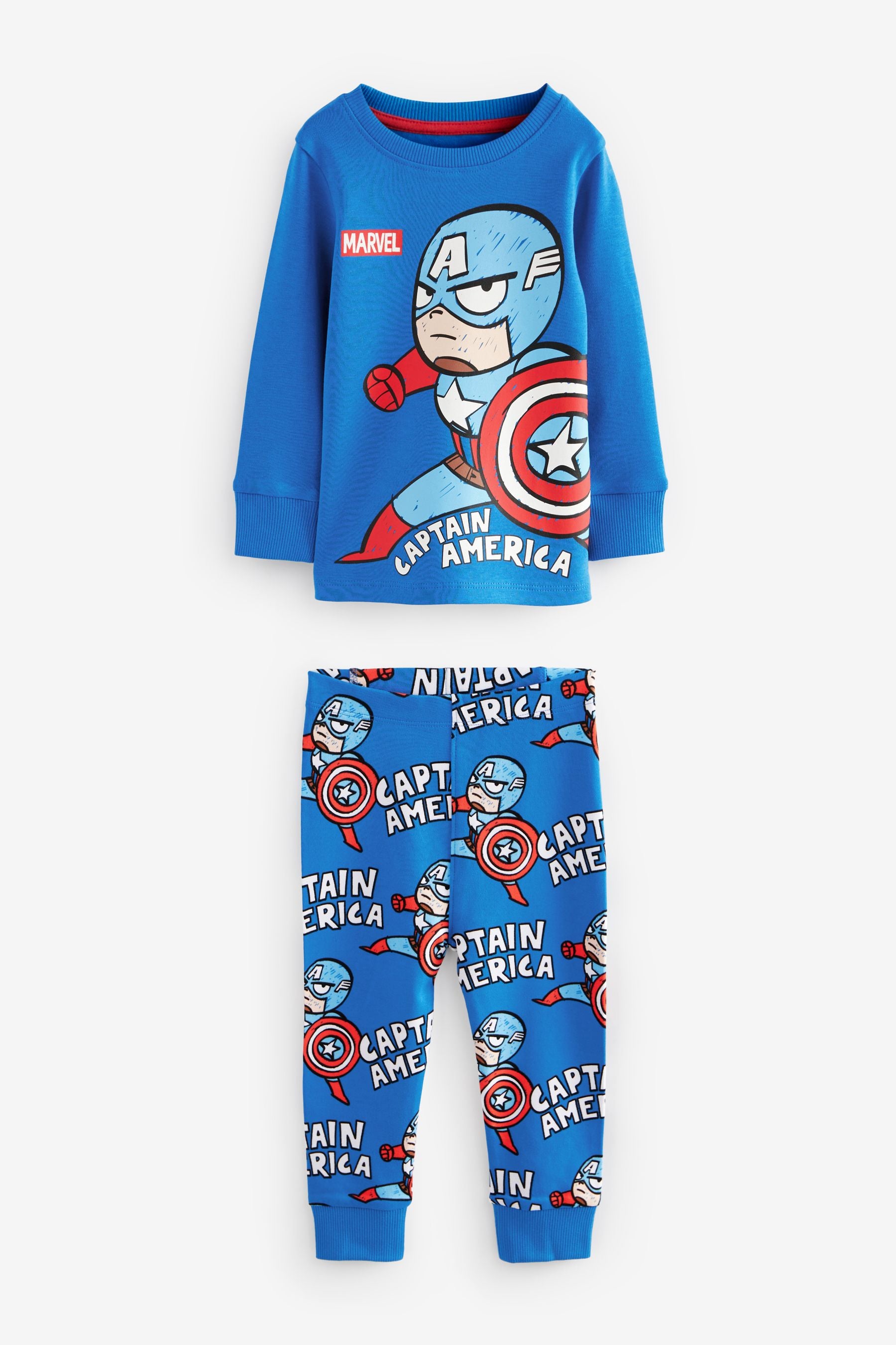 Marvel Red/Green/Blue Snuggle Pyjamas 3 Pack (9mths-8yrs)