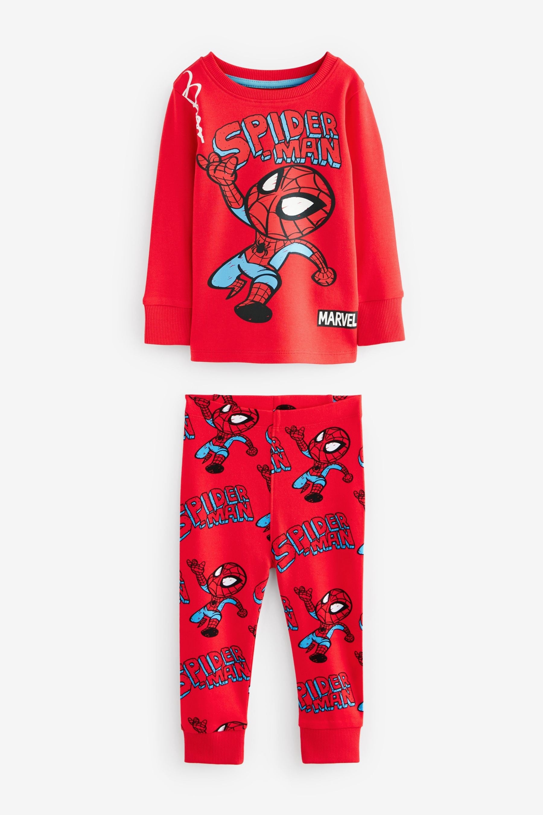 Marvel Red/Green/Blue Snuggle Pyjamas 3 Pack (9mths-8yrs)