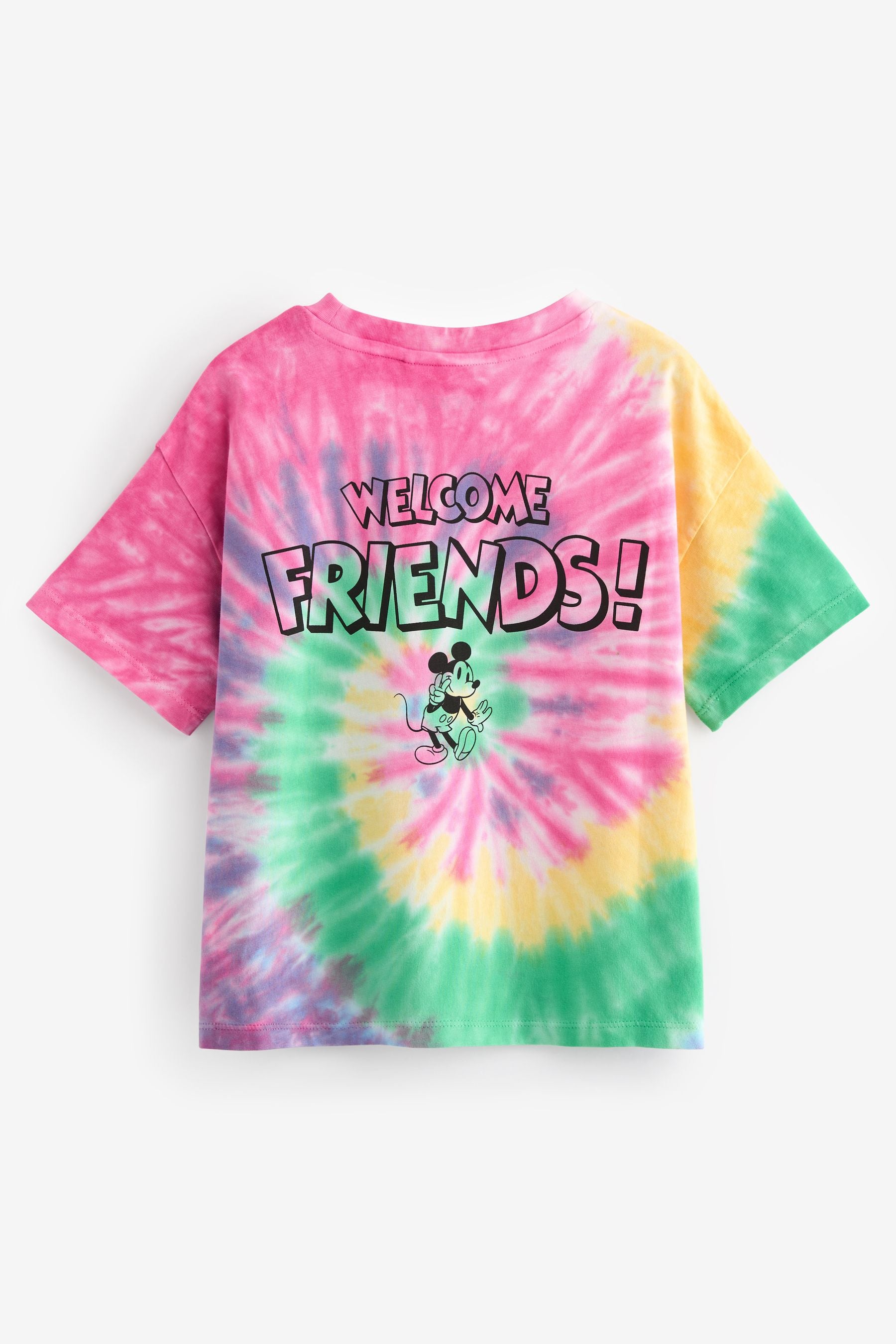 Rainbow Tie Dye Oversized Sequin Minnie Mouse License T-Shirt (3-16yrs)