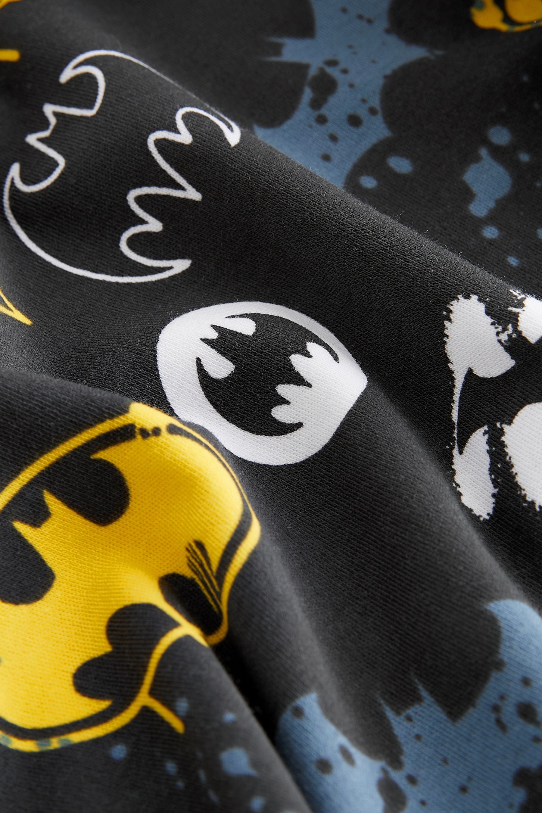 Black/Grey/Yellow Batman Snuggle Pyjamas 2 Pack (9mths-10yrs)