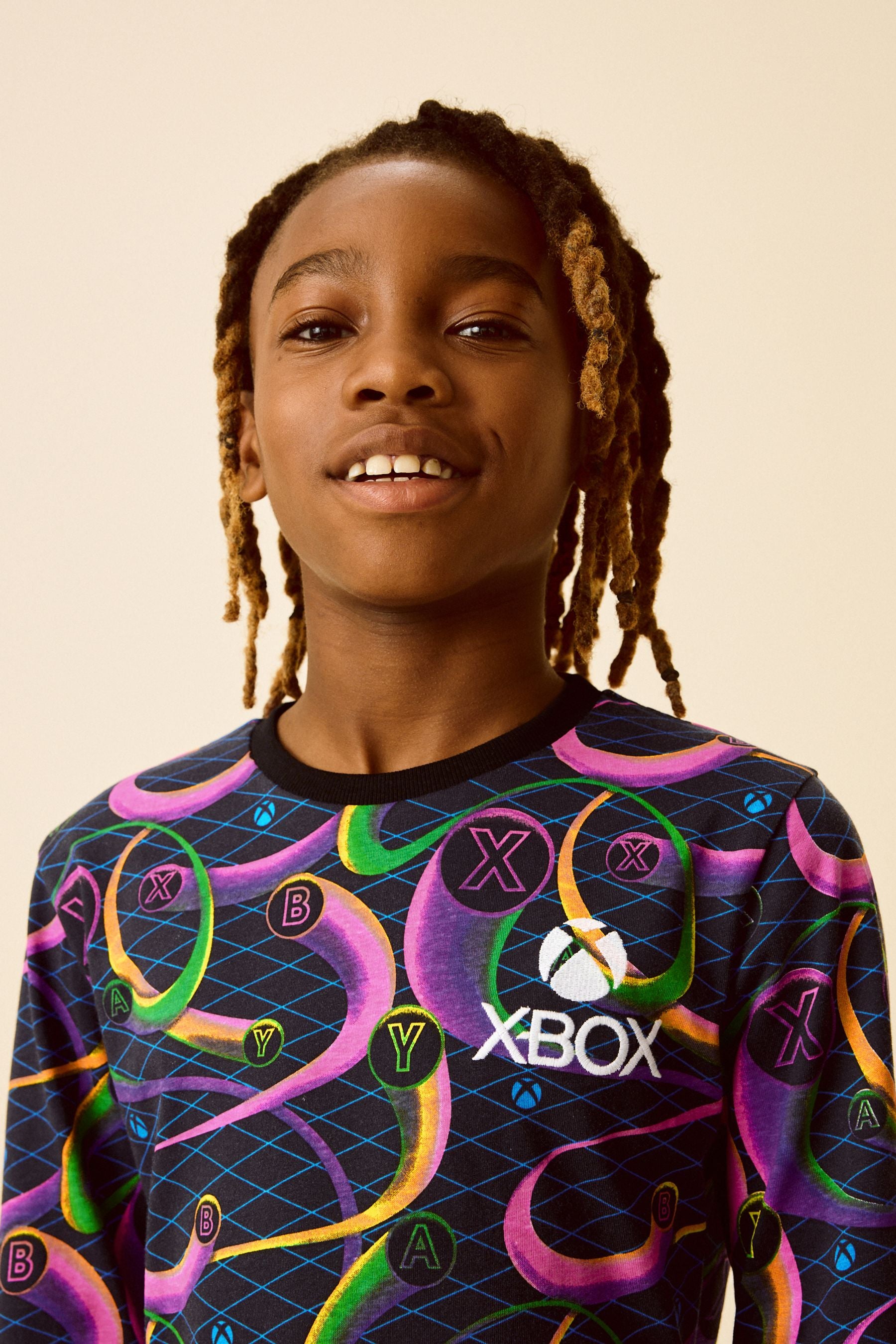 Xbox Black/Pink Long Sleeve 100% Cotton Pyjamas 2 Pack (5-16yrs)