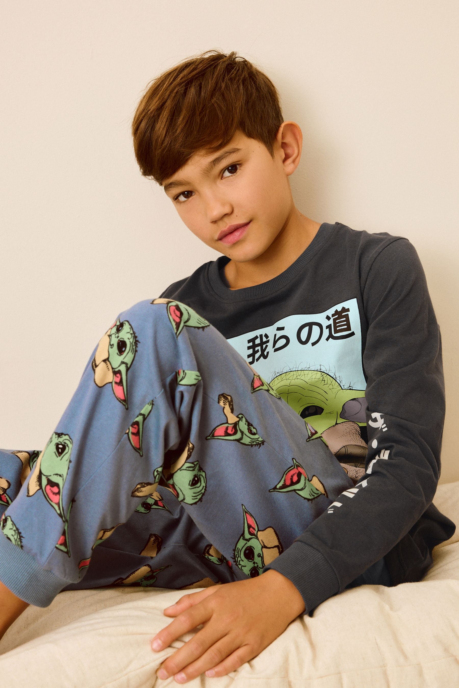 Grey Mandalorian 100% Cotton Long Sleeve Pyjamas 2 Pack (3-14yrs)