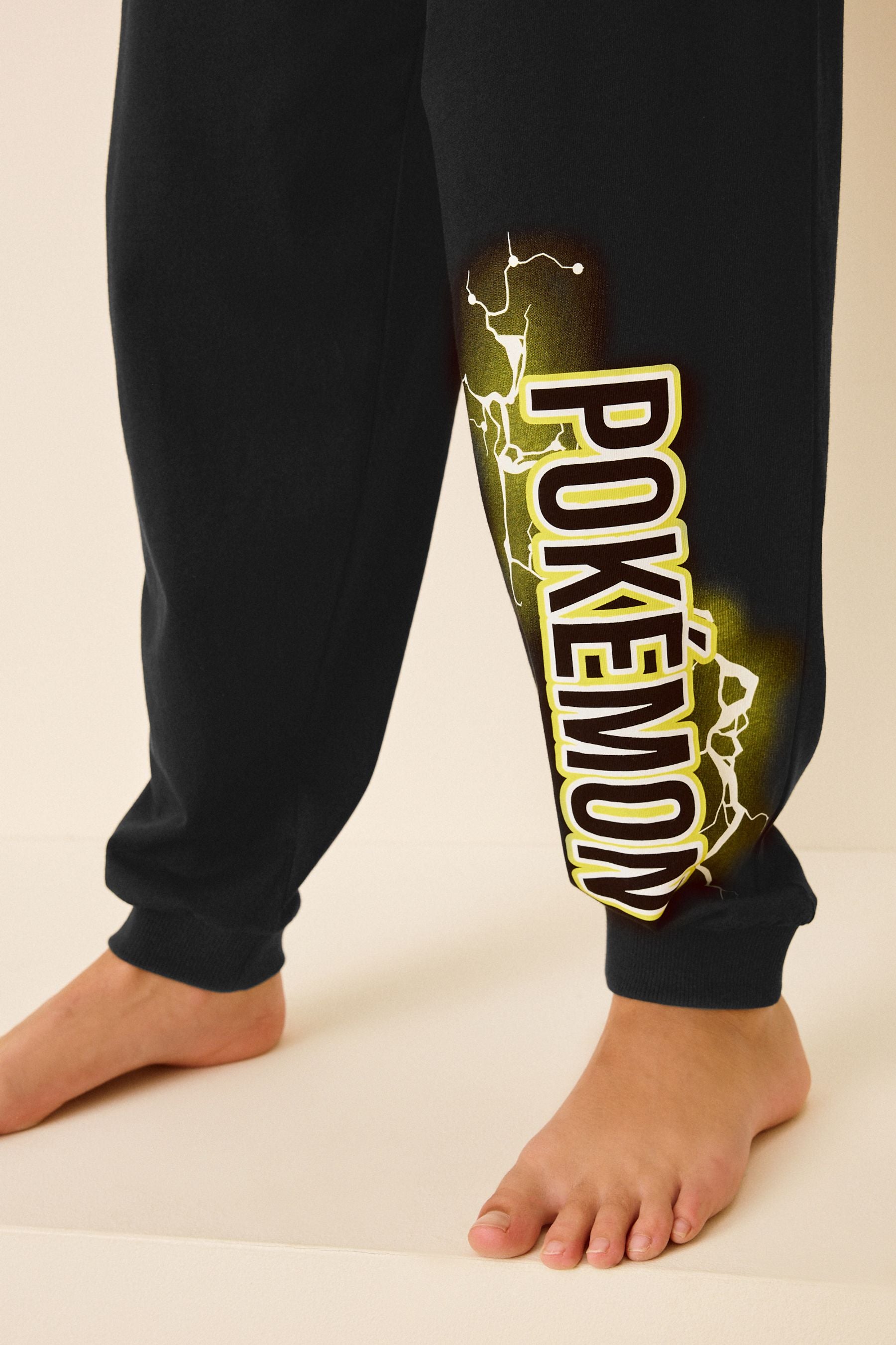 Pok?©mon Yellow/Black 100% Cotton Long Sleeve Pyjamas 2 Pack (4-16yrs)