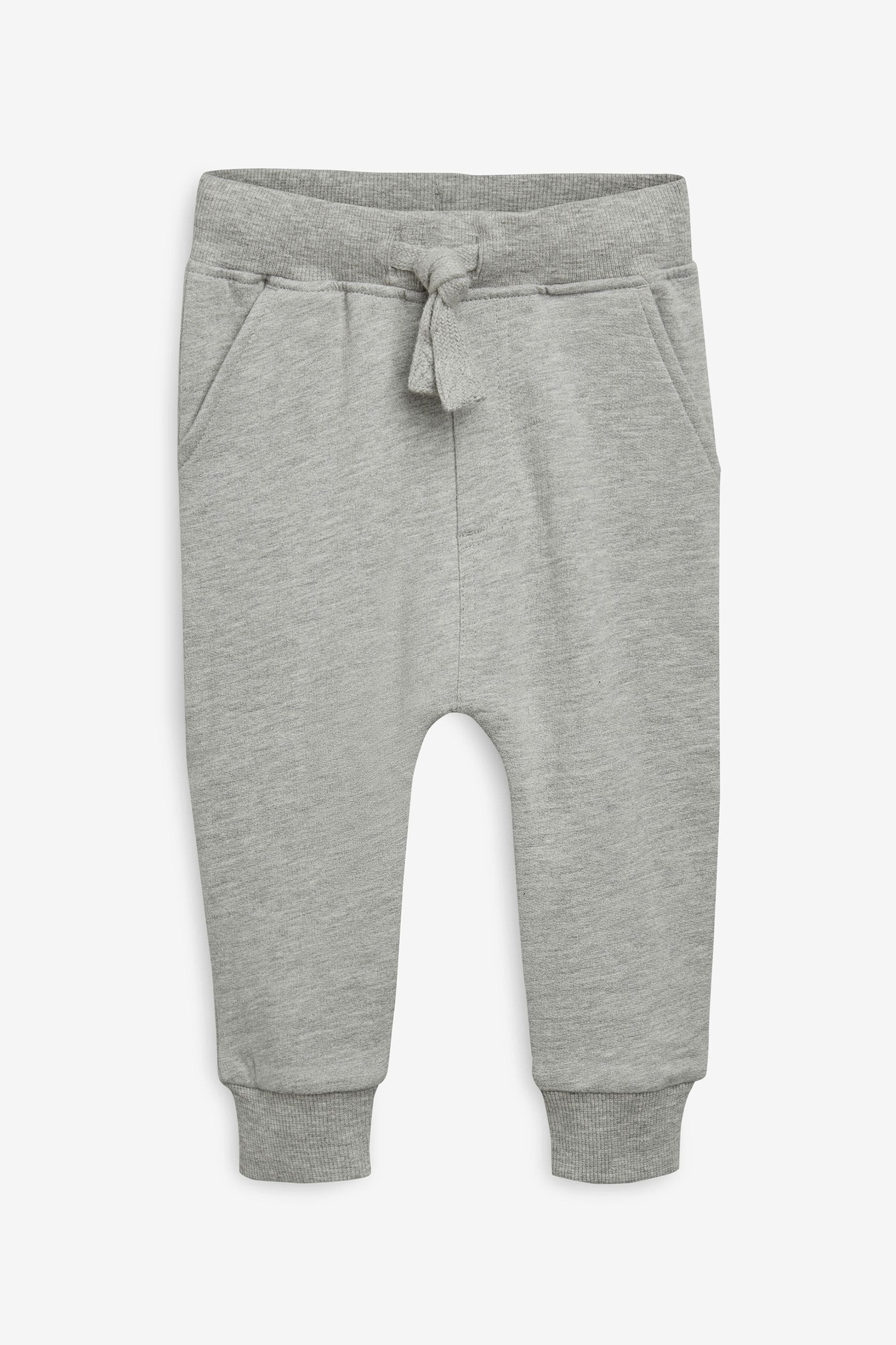 Grey Marl 100% Cotton Joggers (3mths-7yrs)