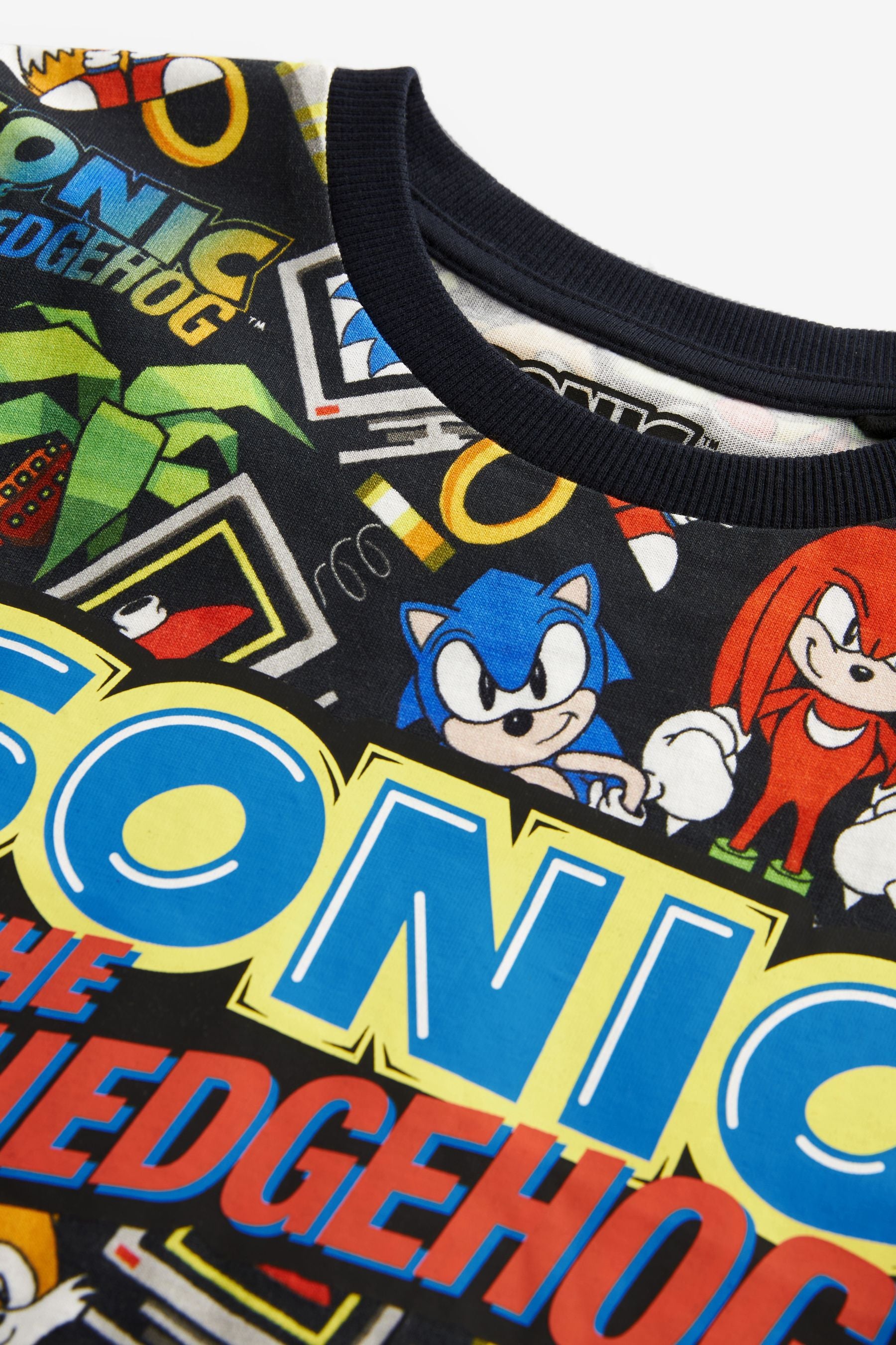 Multi Sonic The Hedgehog Short Sleeve T-Shirt (3-16yrs)