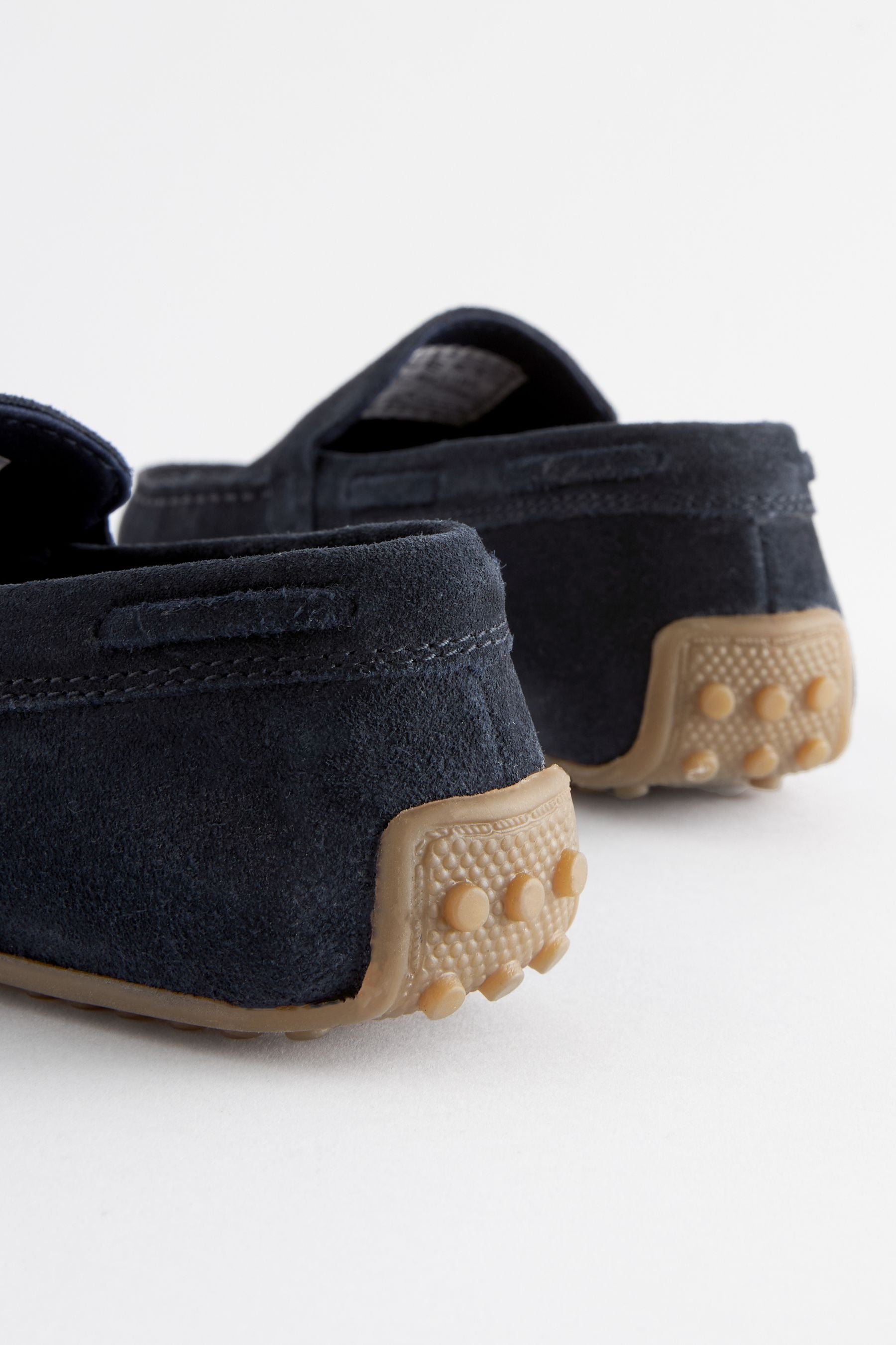 Navy Suede Loafers