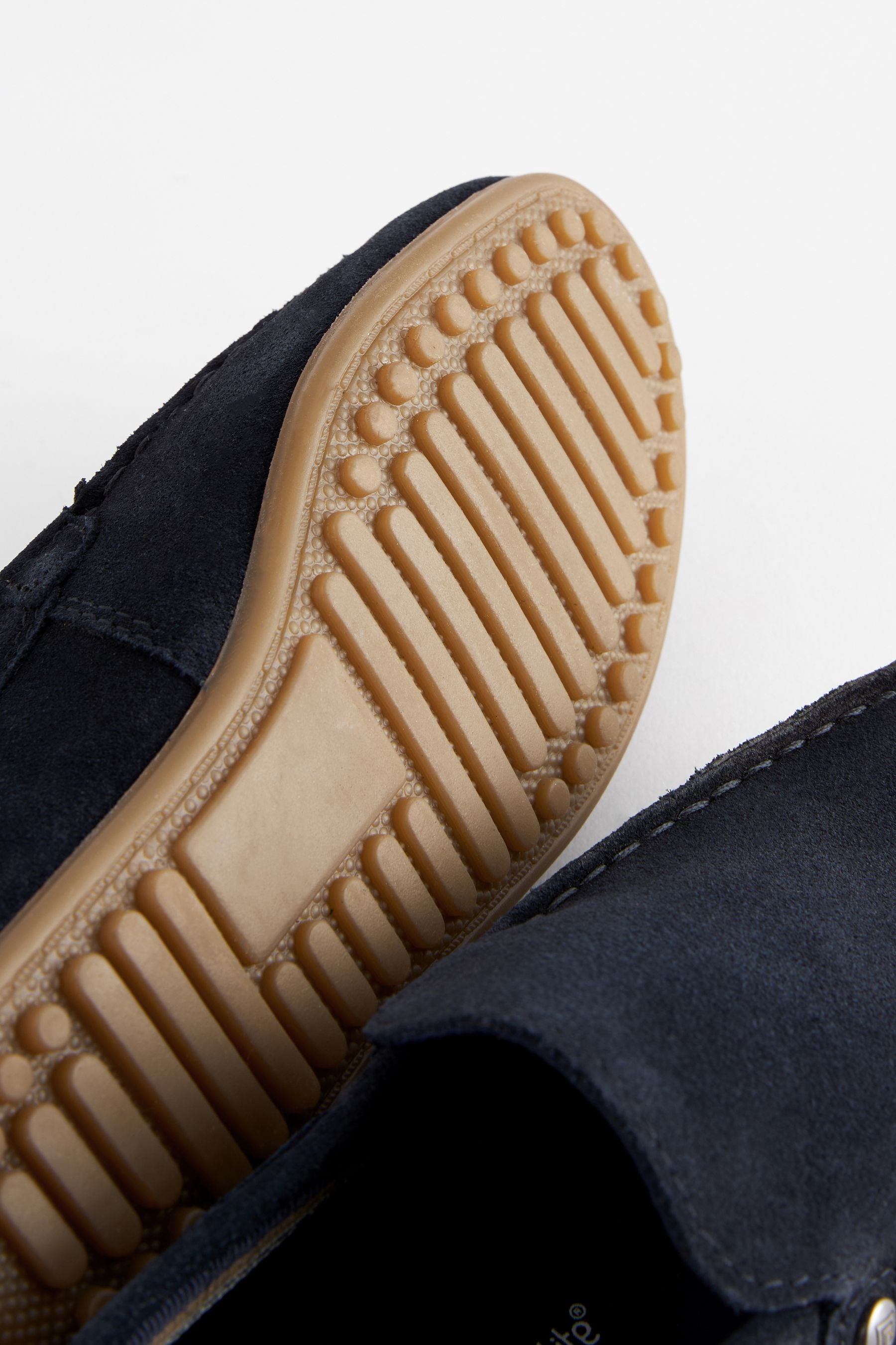 Navy Suede Loafers