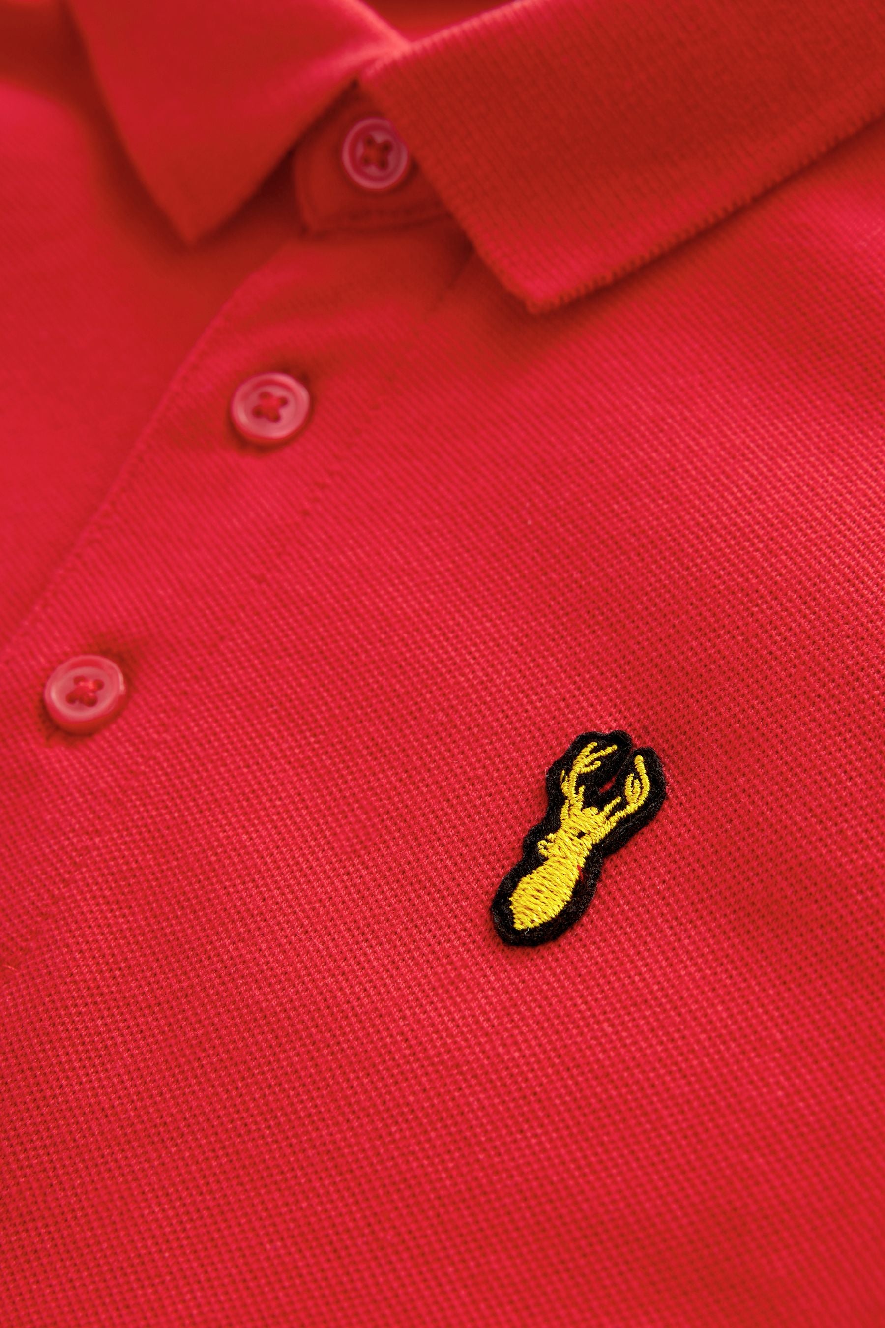 Red Short Sleeve Polo Shirt (3-16yrs)