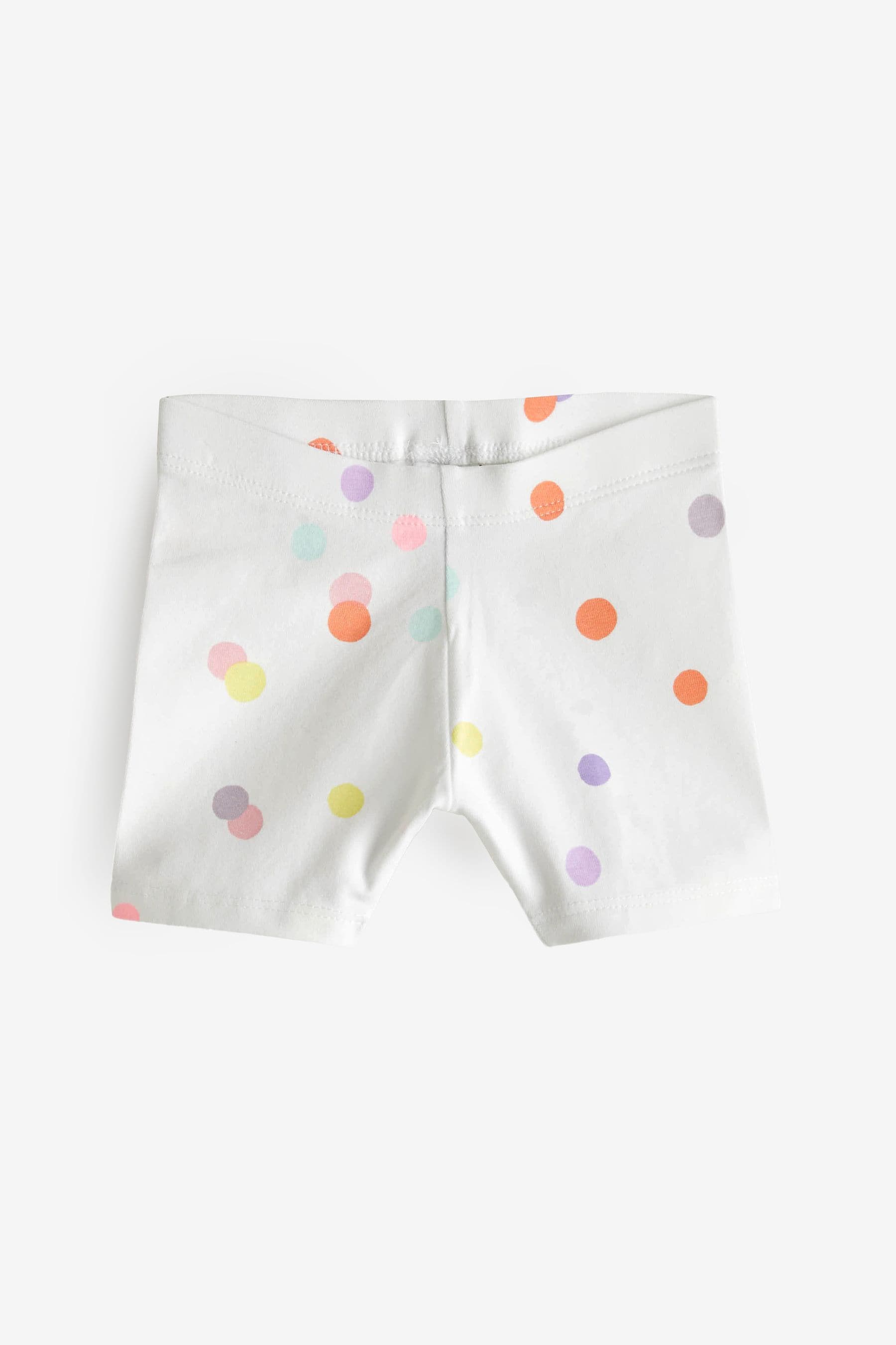 Pink Rainbow Cycle Shorts 4 Pack (3mths-7yrs)