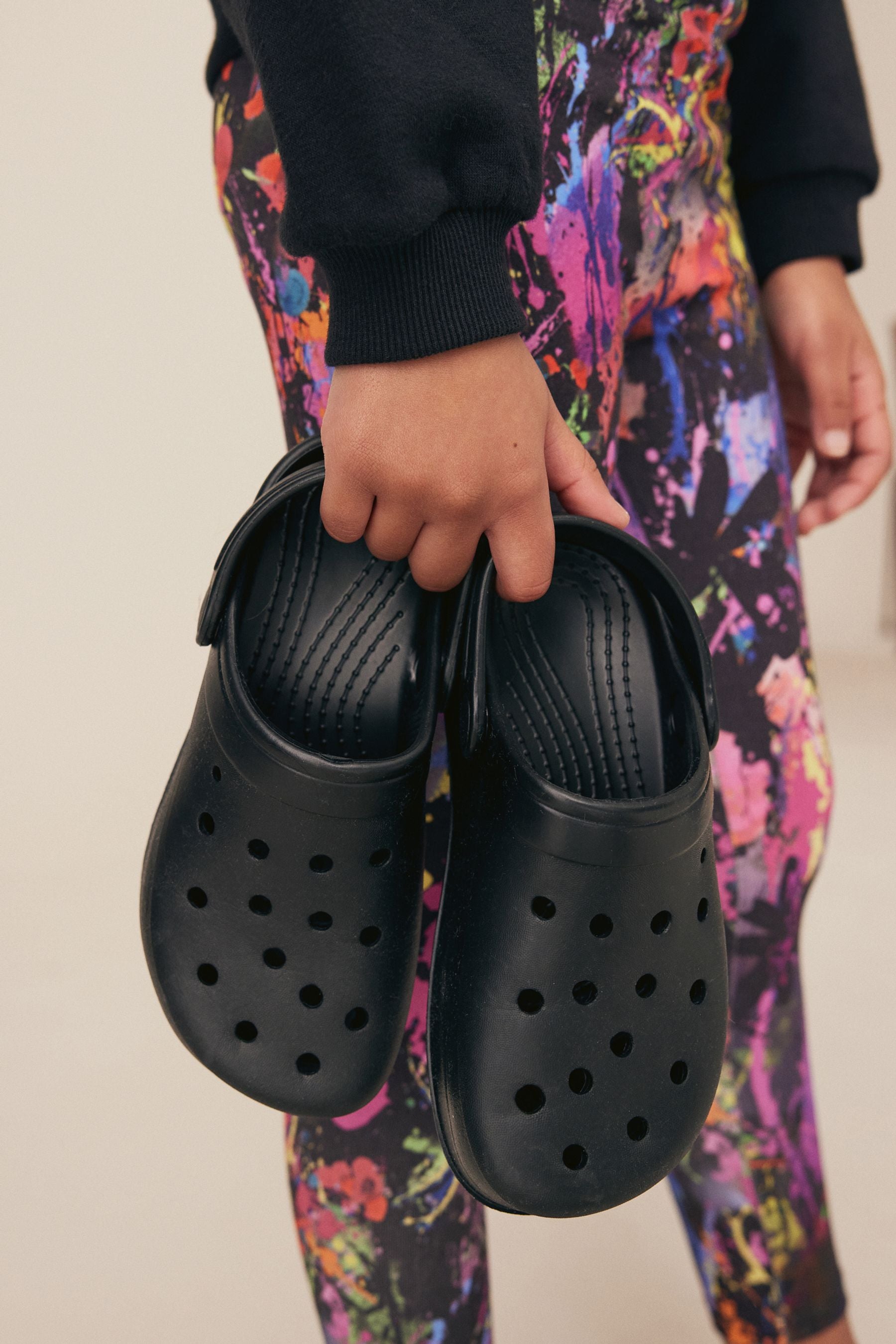 Black Chunky Clogs