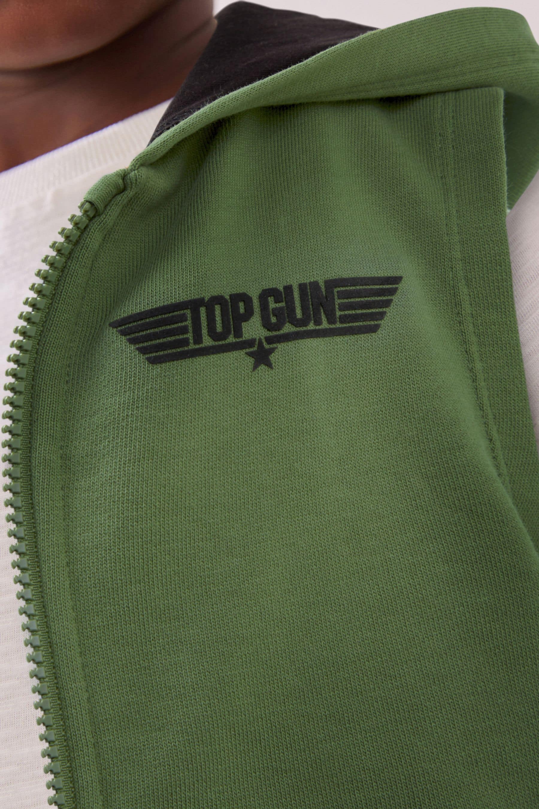 Khaki Green Top Gun Hooded Gilet and Short Set (3mths-8yrs)