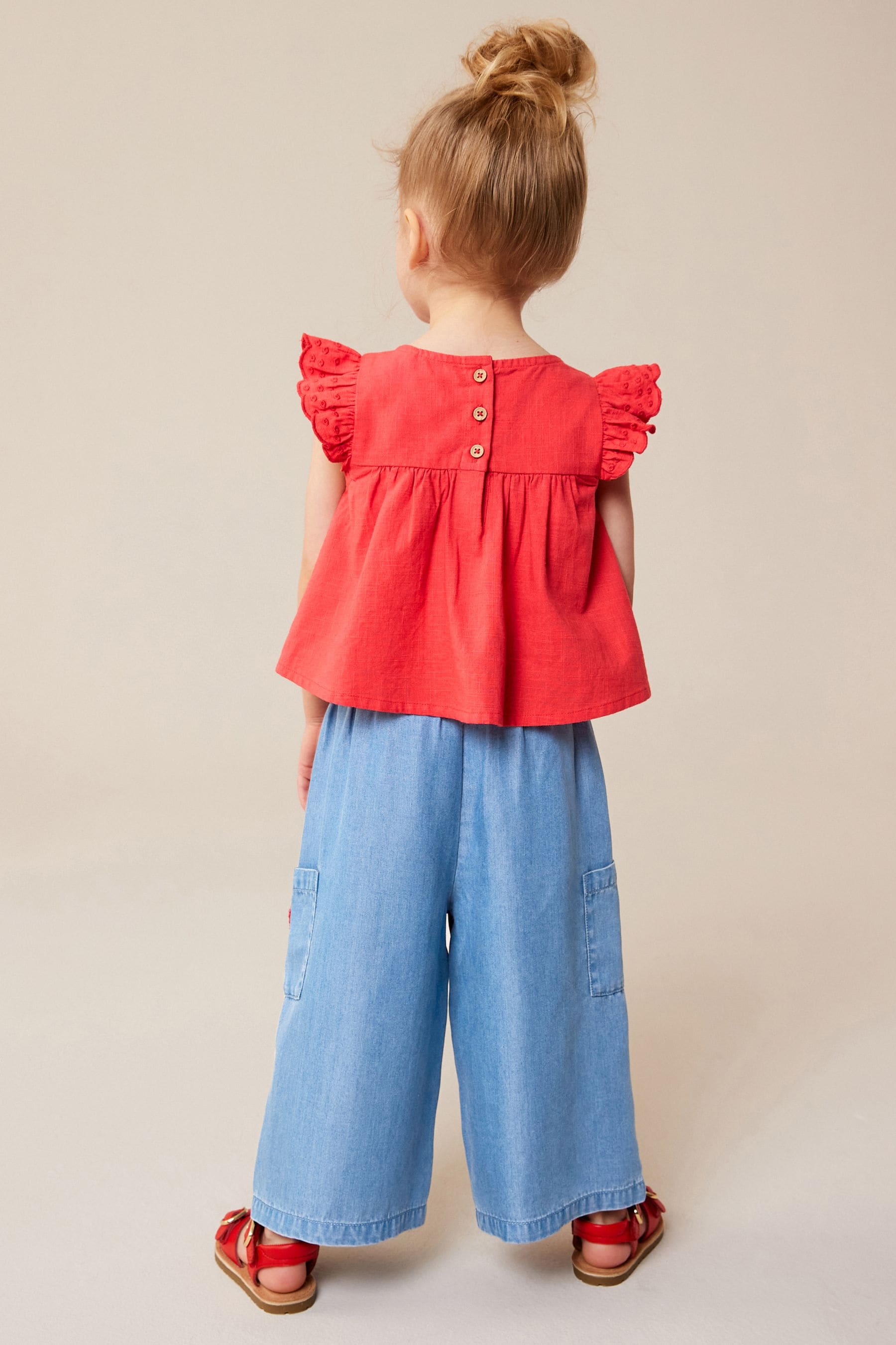 Red Strawberry Blouse and Trousers Set (3mths-7yrs)