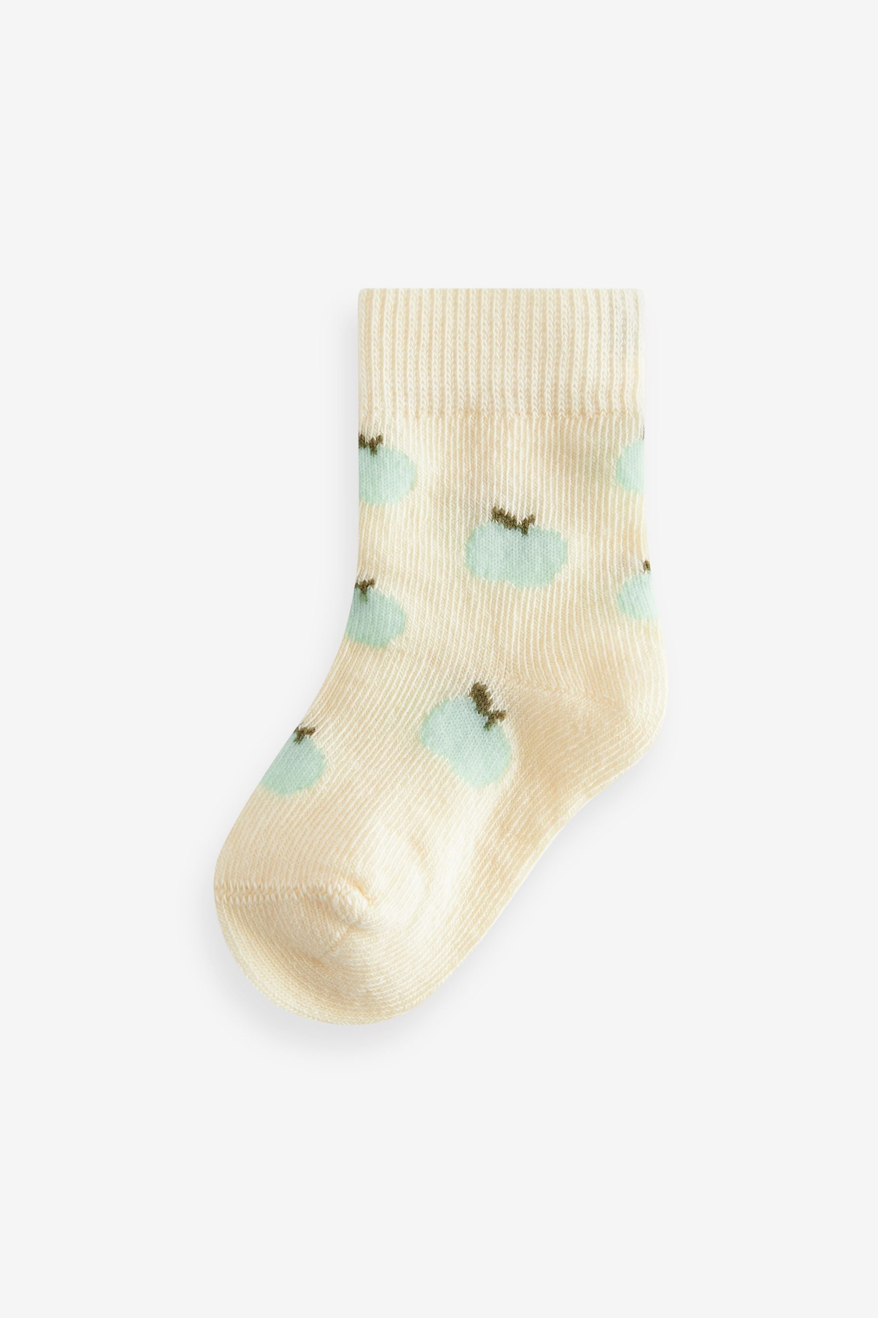 Cream Baby Socks 5 Pack (0mths-2yrs)