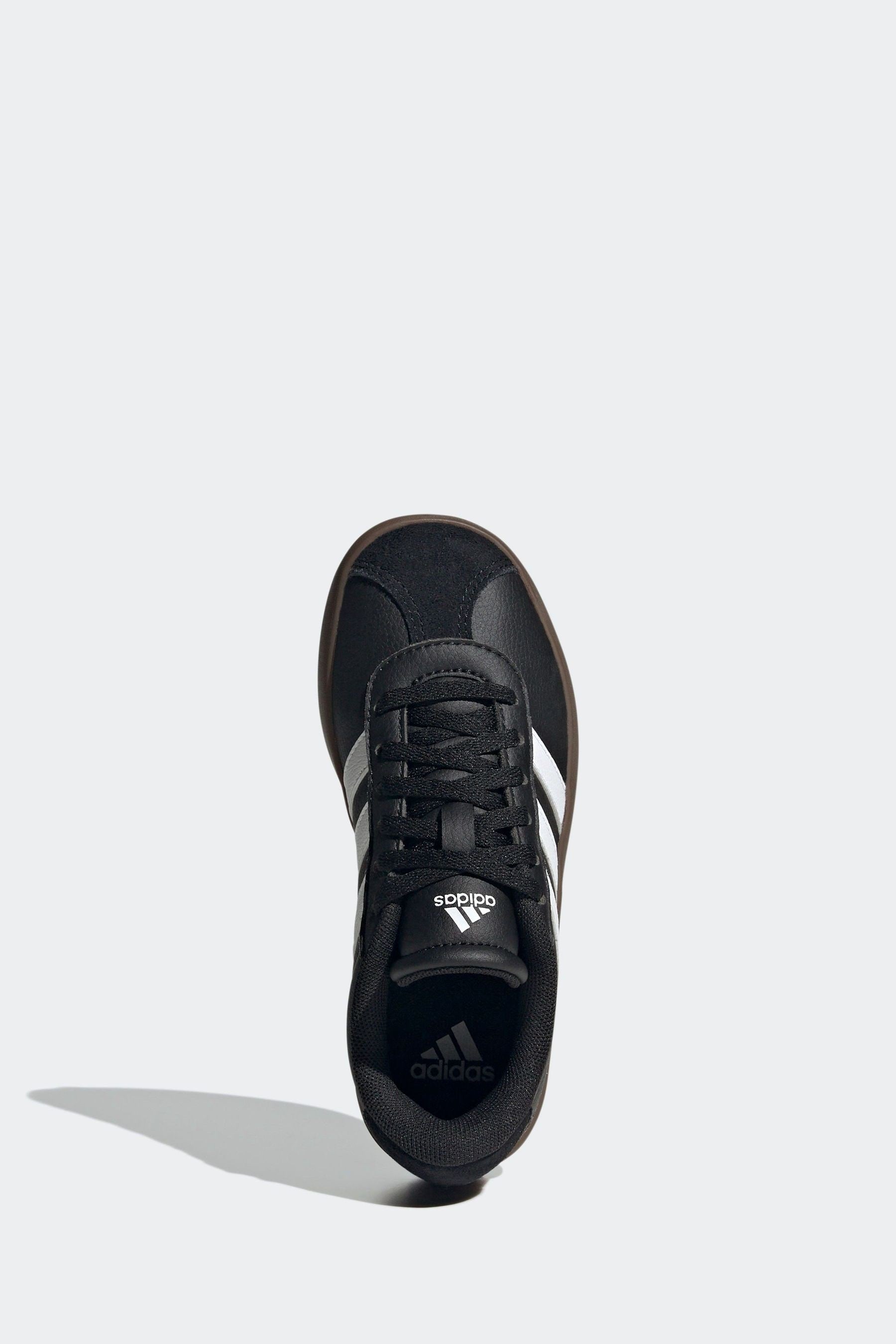 Black Chrome adidas Junior Sportswear VL Court Trainers