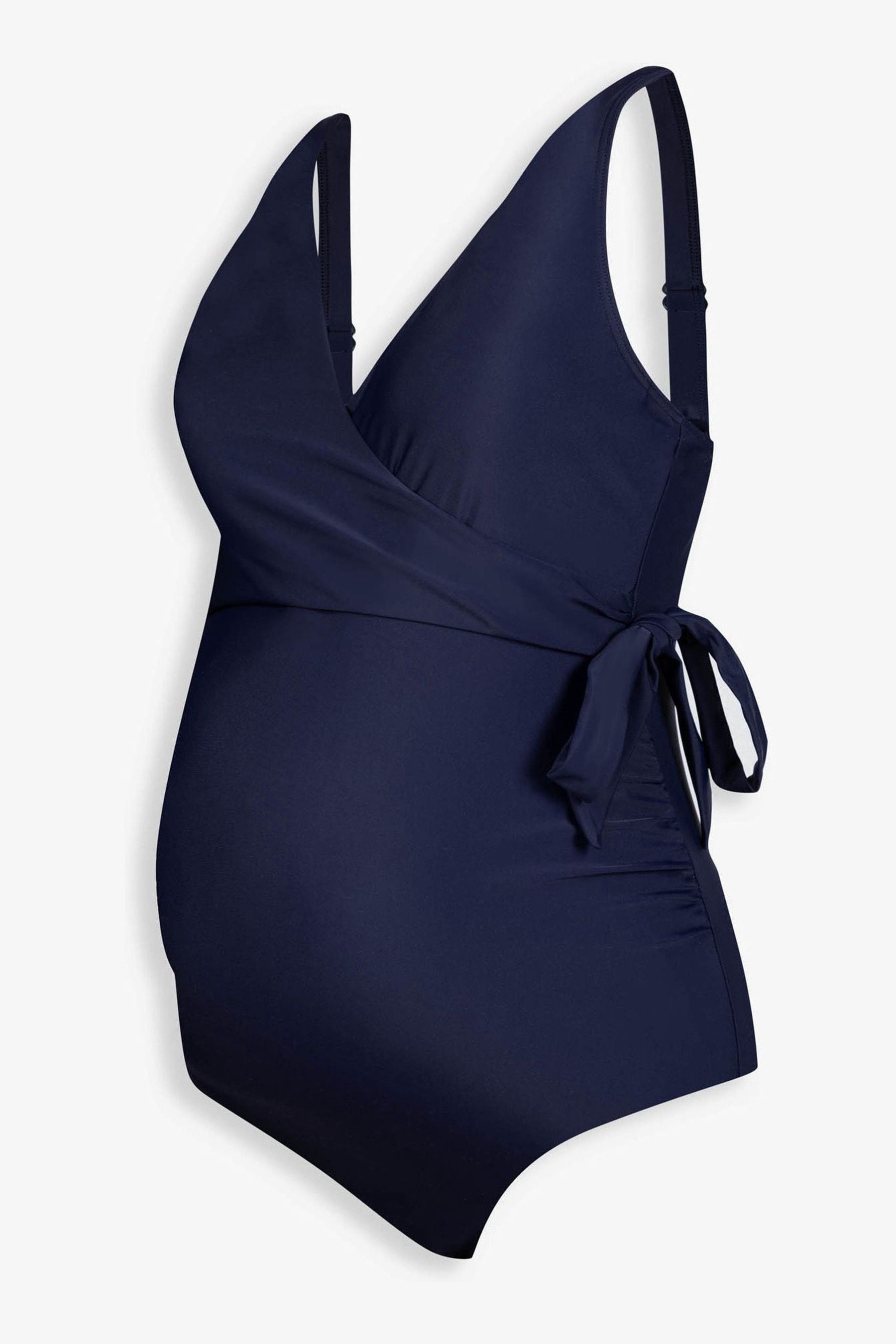 JoJo Maman Bébé Navy Wrap Maternity Swimsuit