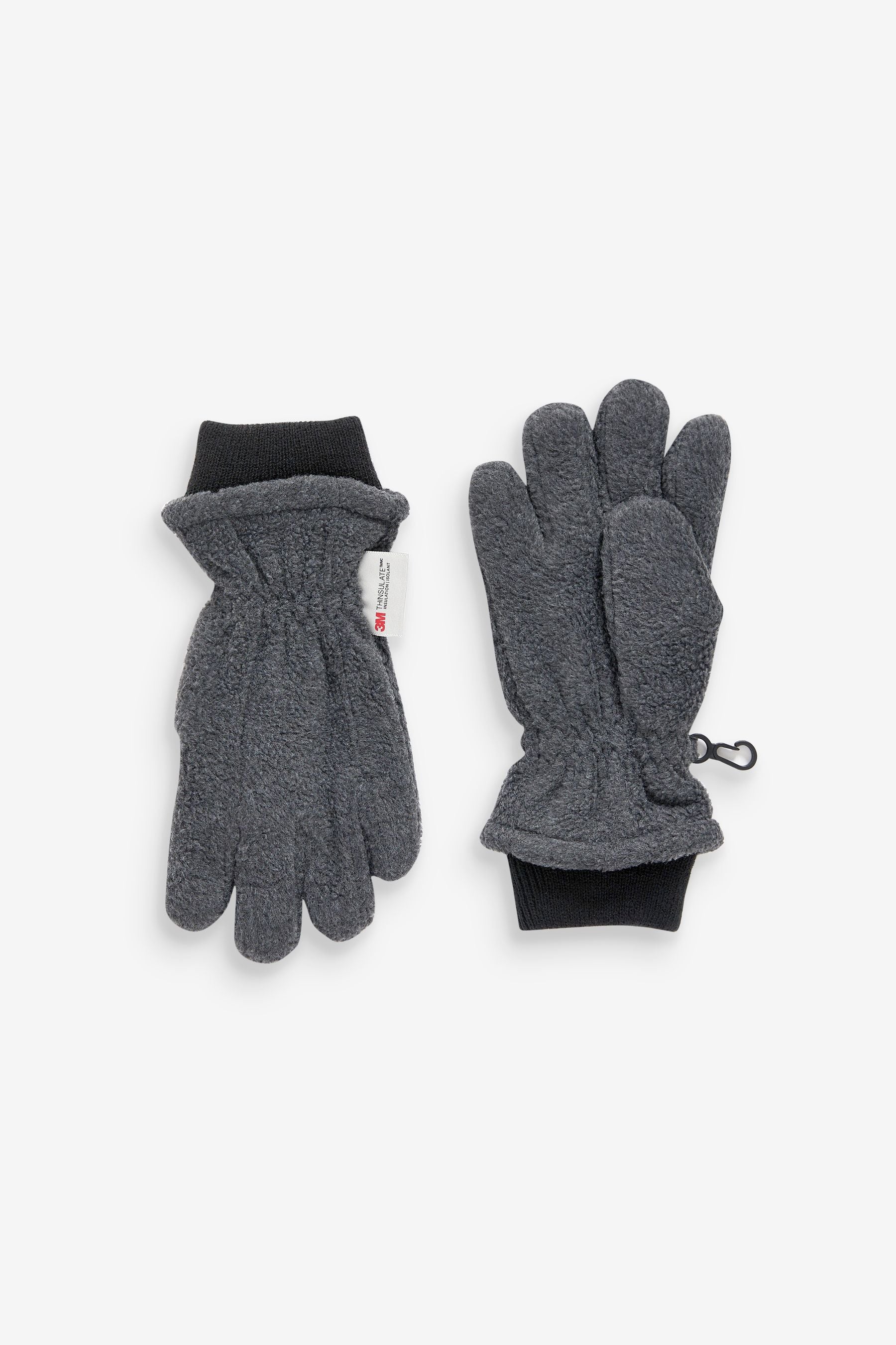 Charcoal Grey Fleece Gloves (3-16yrs)