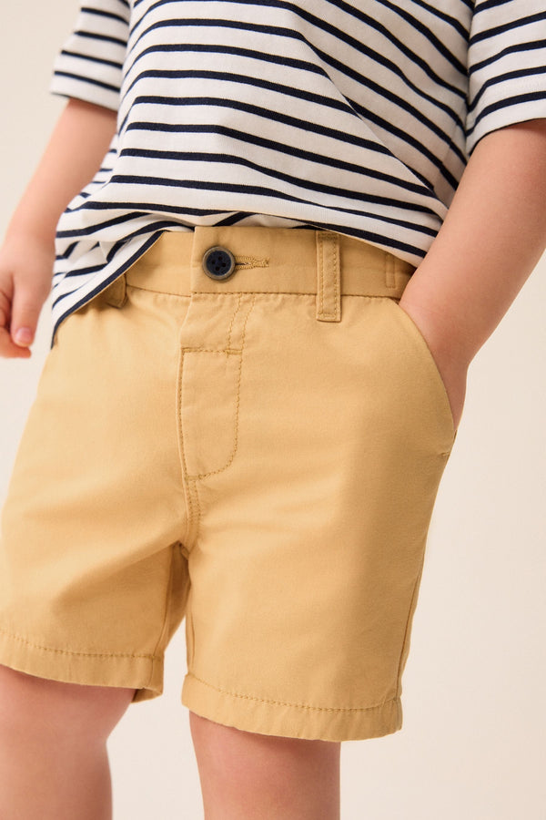 Ochre Yellow 100% Cotton Chinos Shorts (3mths-7yrs)