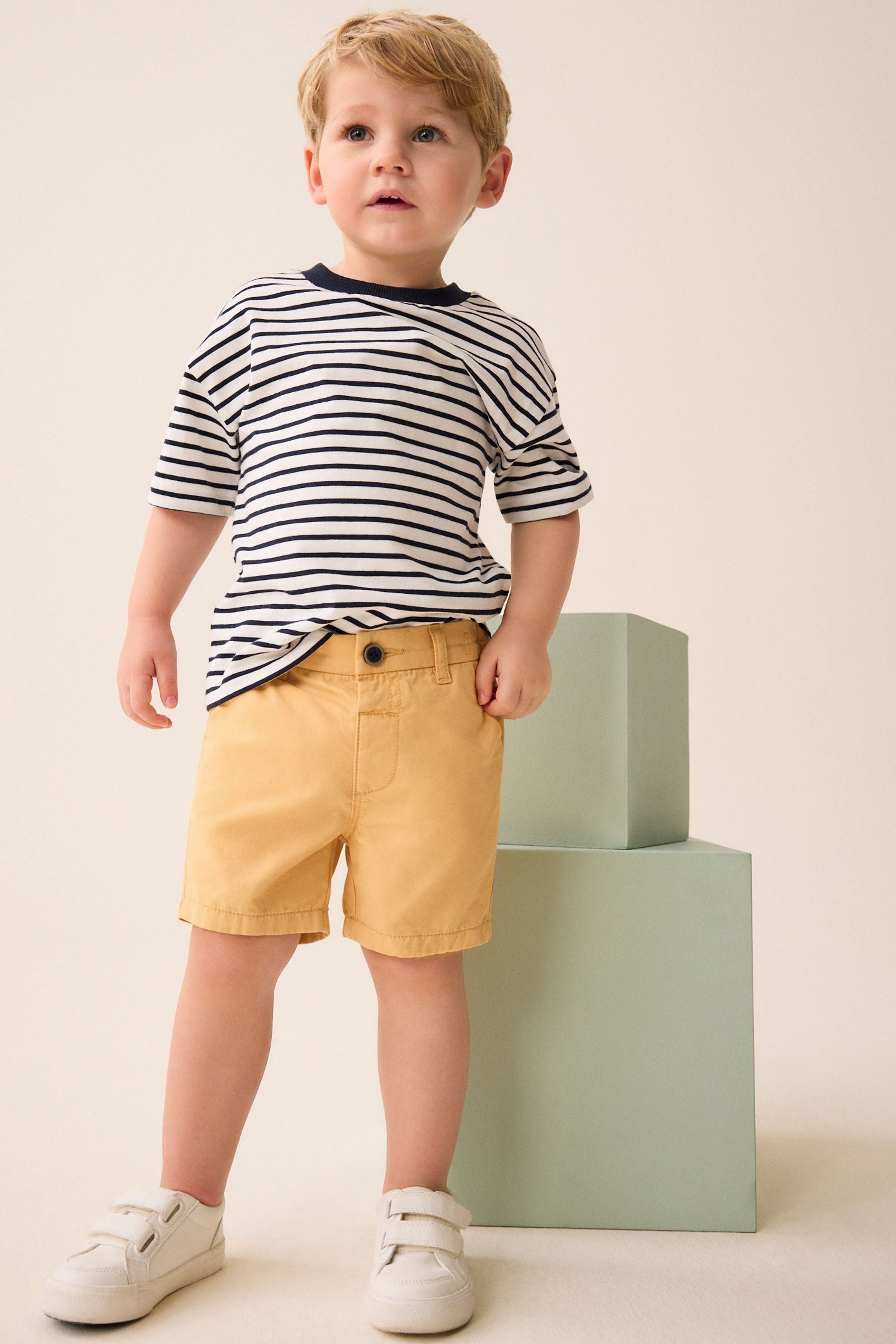 Ochre Yellow Chinos Shorts (3mths-7yrs)