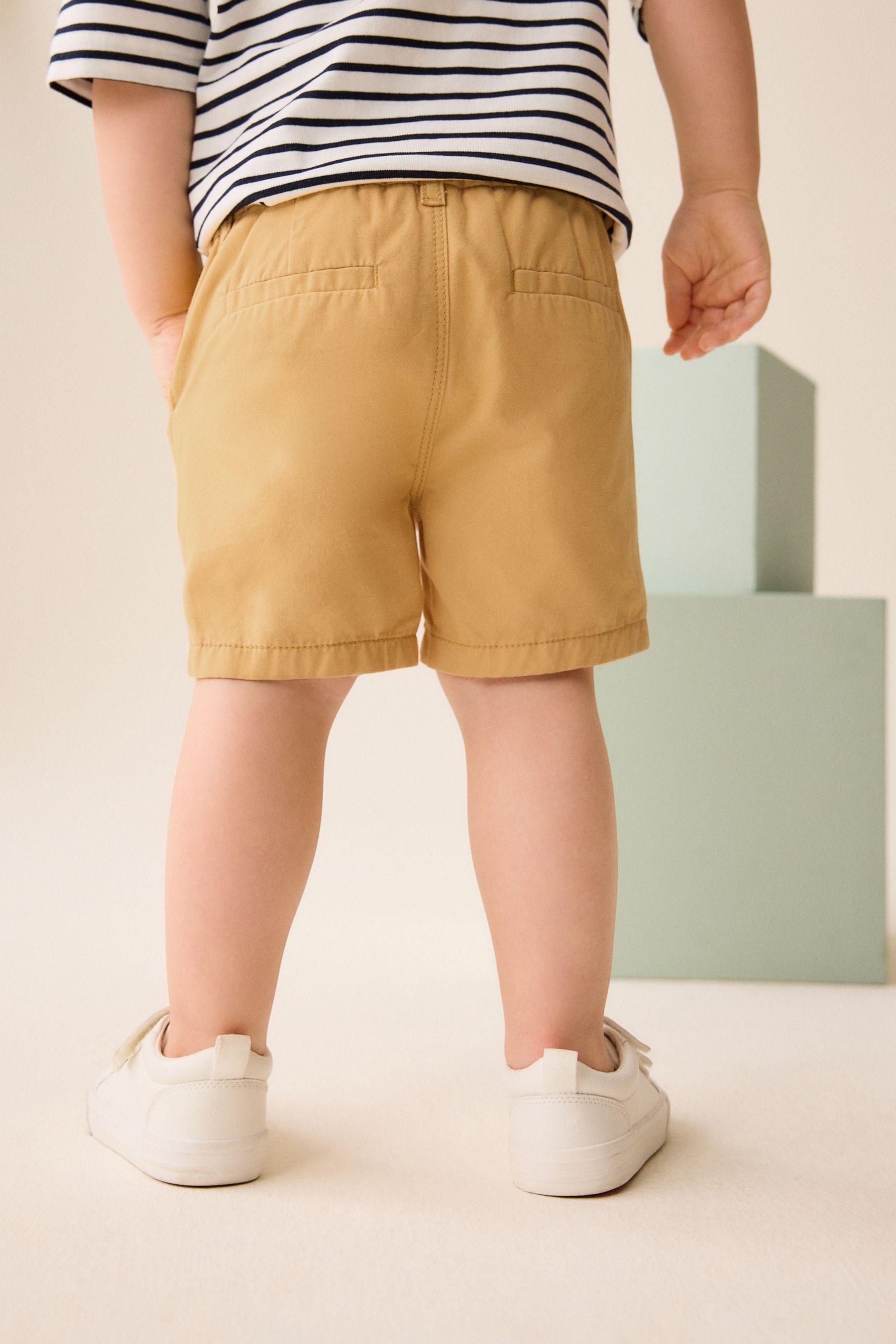 Ochre Yellow 100% Cotton Chinos Shorts (3mths-7yrs)