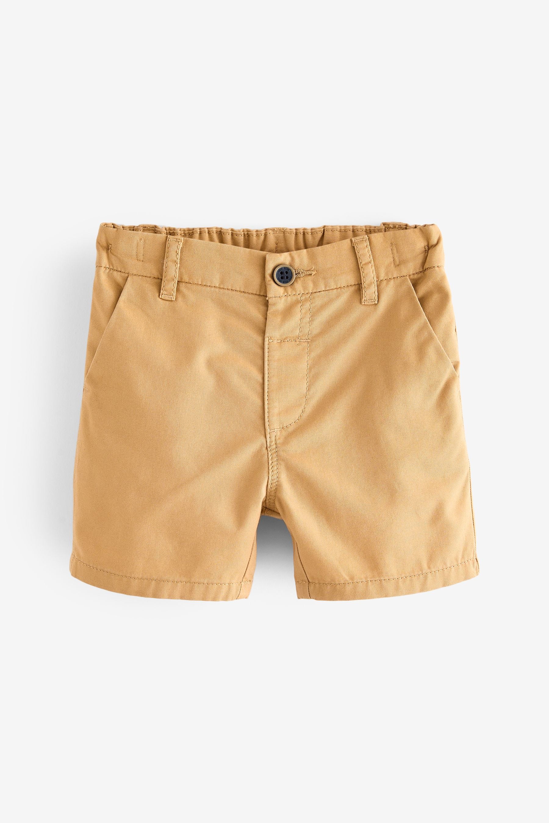 Ochre Yellow 100% Cotton Chinos Shorts (3mths-7yrs)