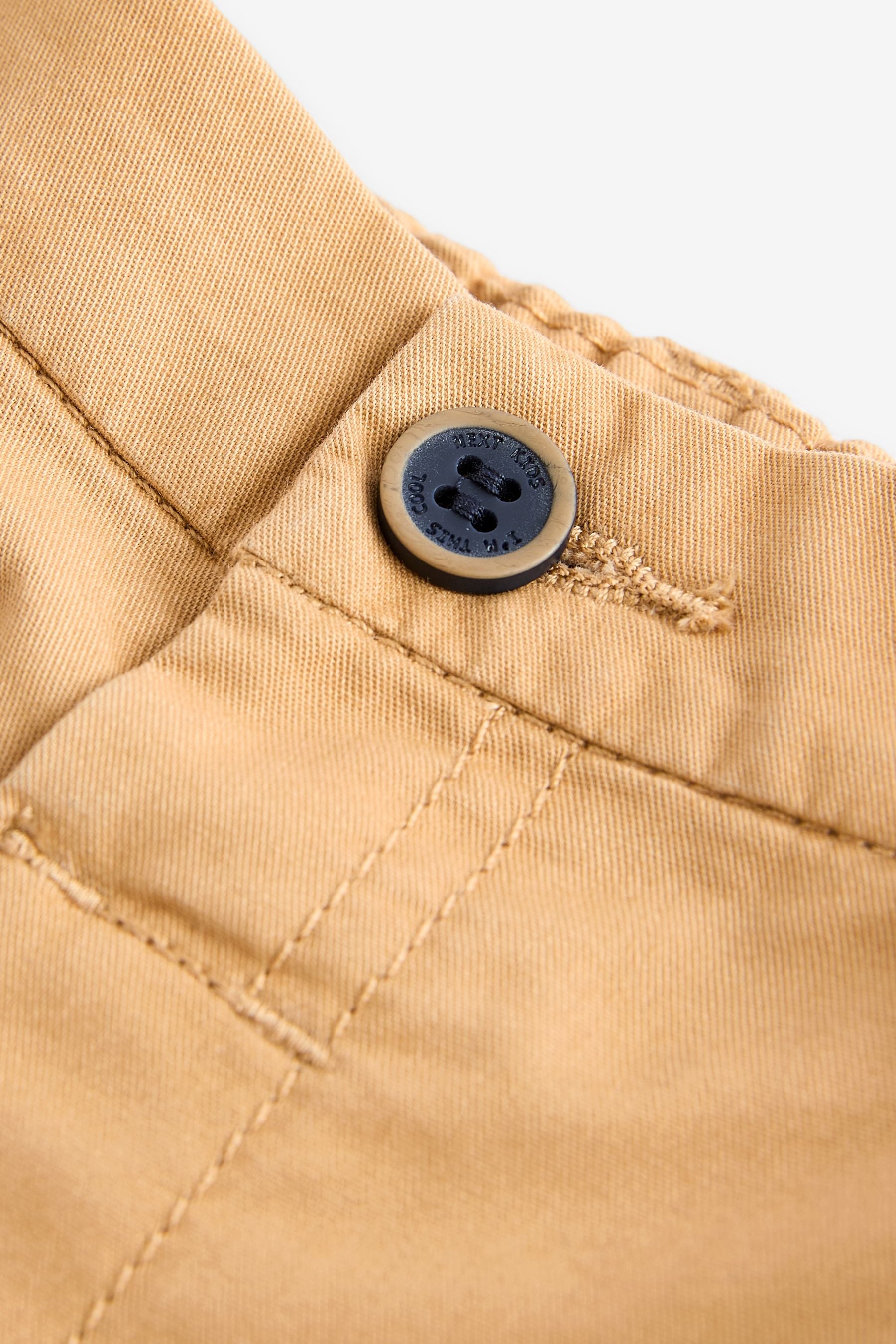 Ochre Yellow 100% Cotton Chinos Shorts (3mths-7yrs)