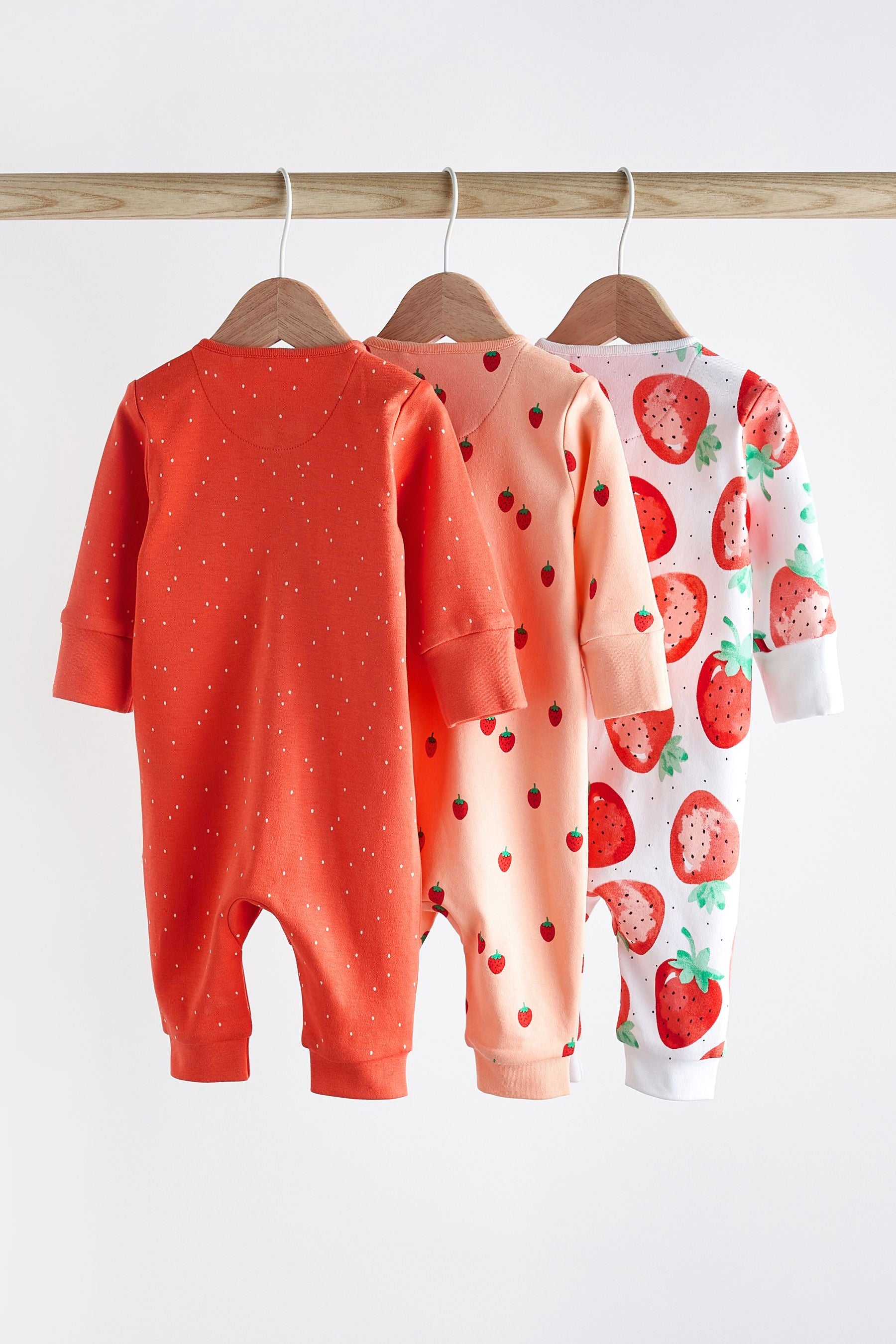 Red strawberry Baby Printed Sleepsuit (0mths-3yrs)