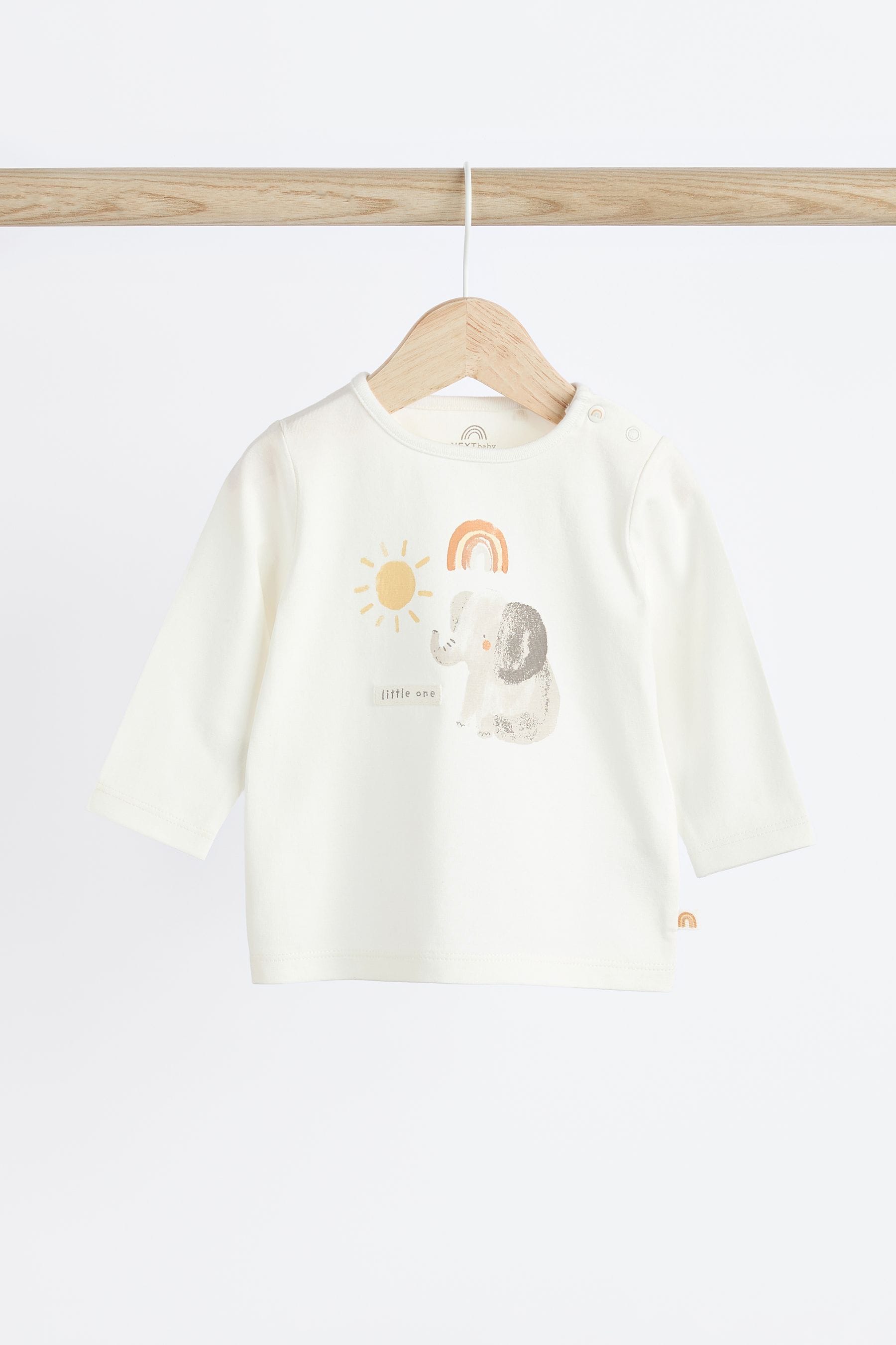 Cream Elephant Baby Top And Leggings Set (0mths-2yrs)