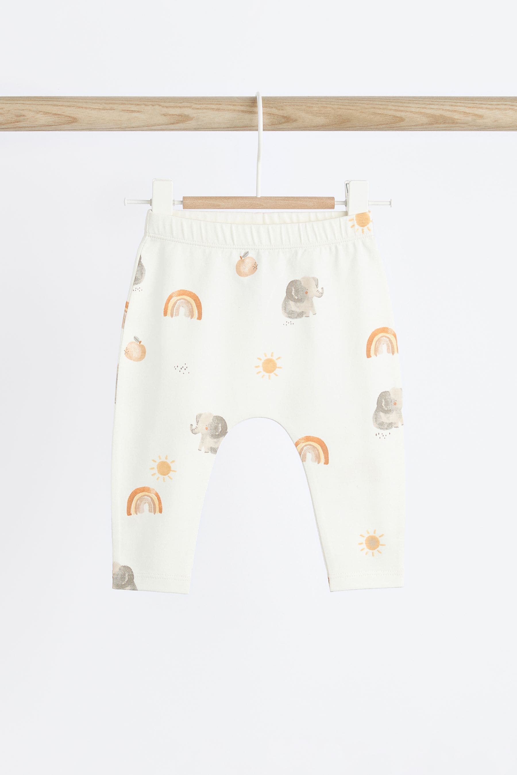 Cream Elephant Baby Top And Leggings Set (0mths-2yrs)