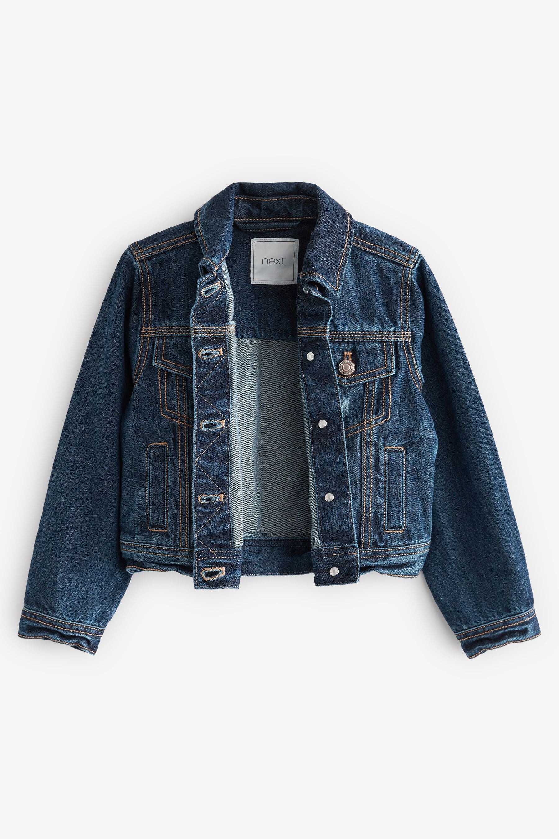 Dark Wash Denim Heart Western 100% Cotton Jacket (3-16yrs)