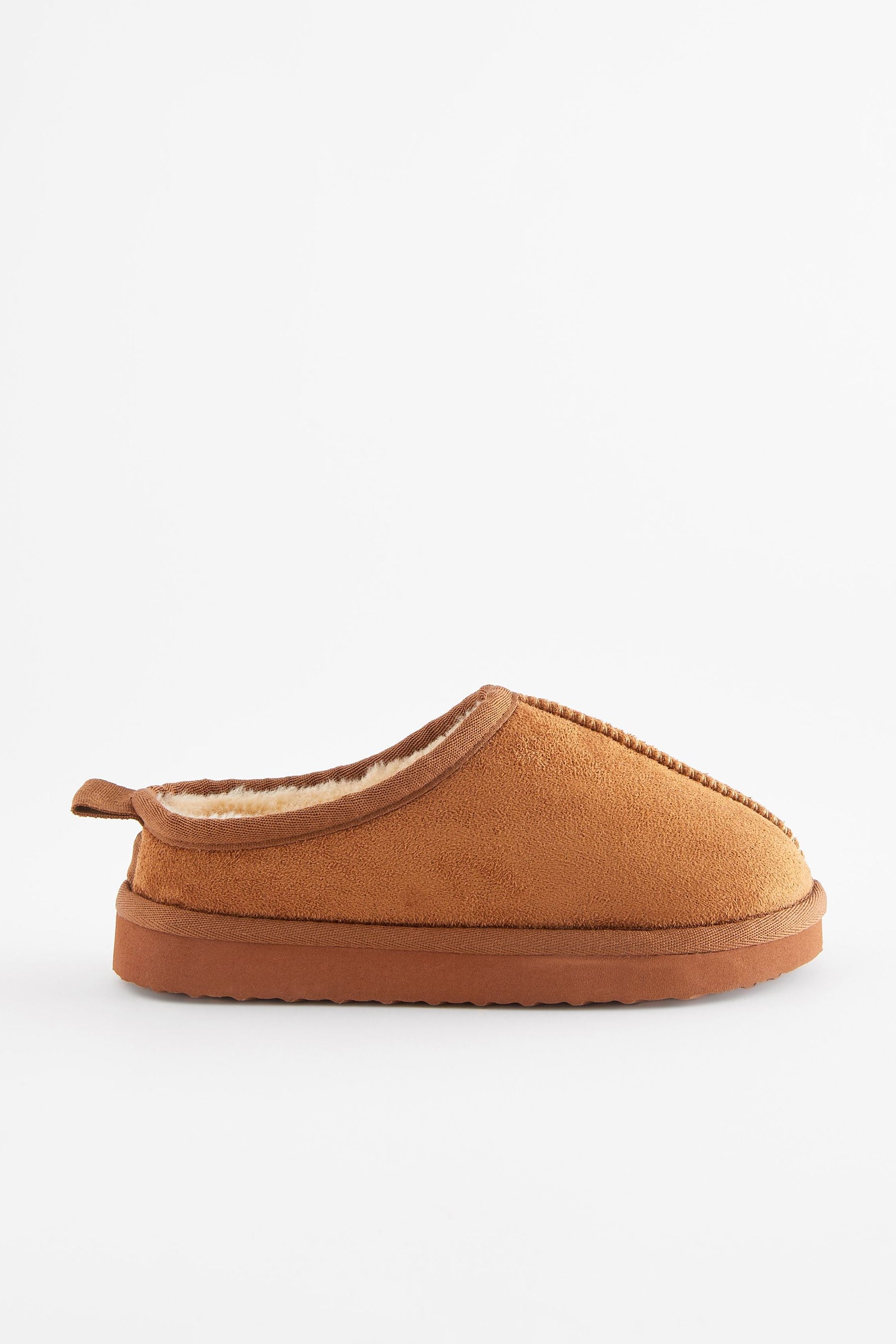 Tan Brown Cosy Mules Slippers