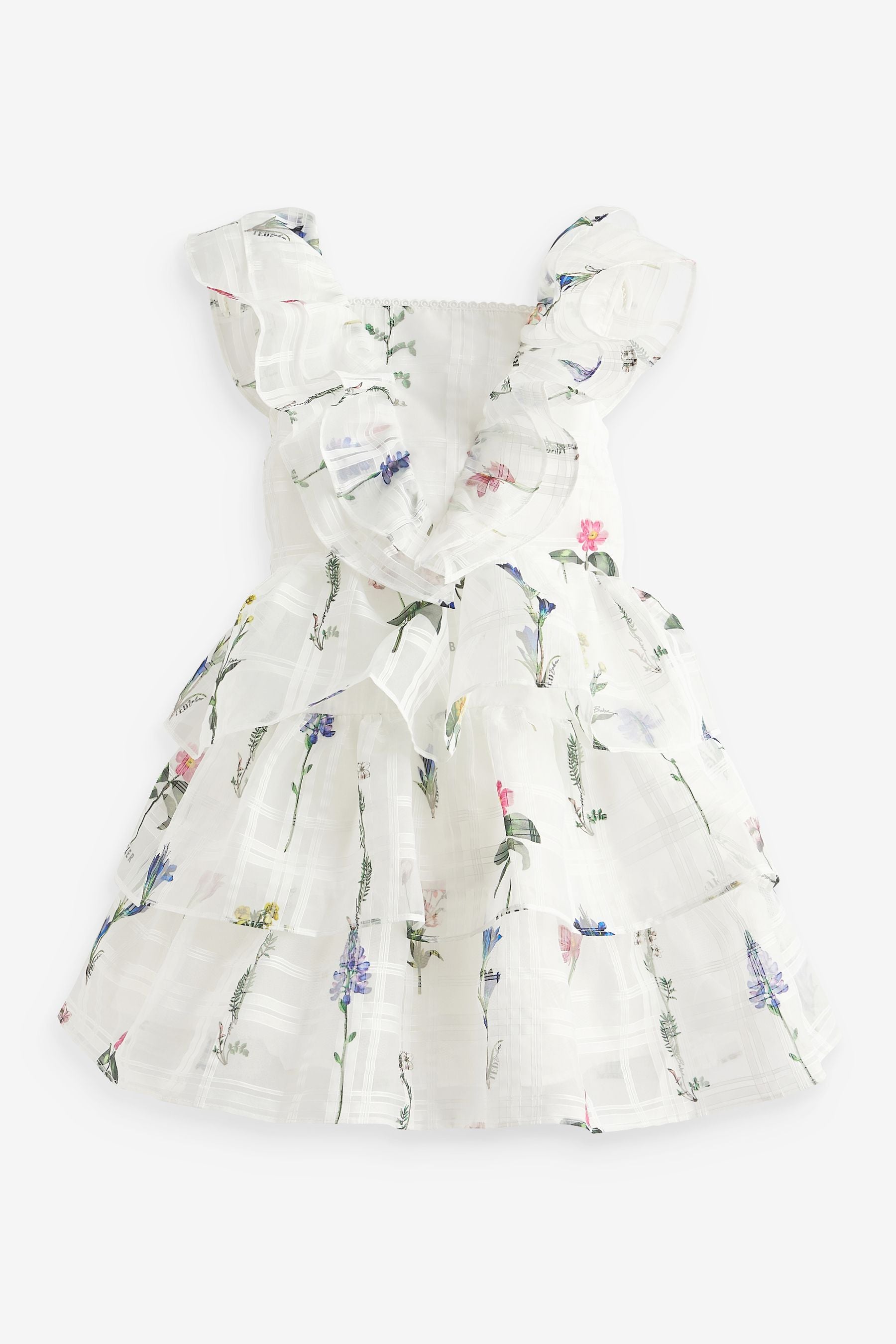 Baker by Ted Baker Floral Burnout Frilled Dress