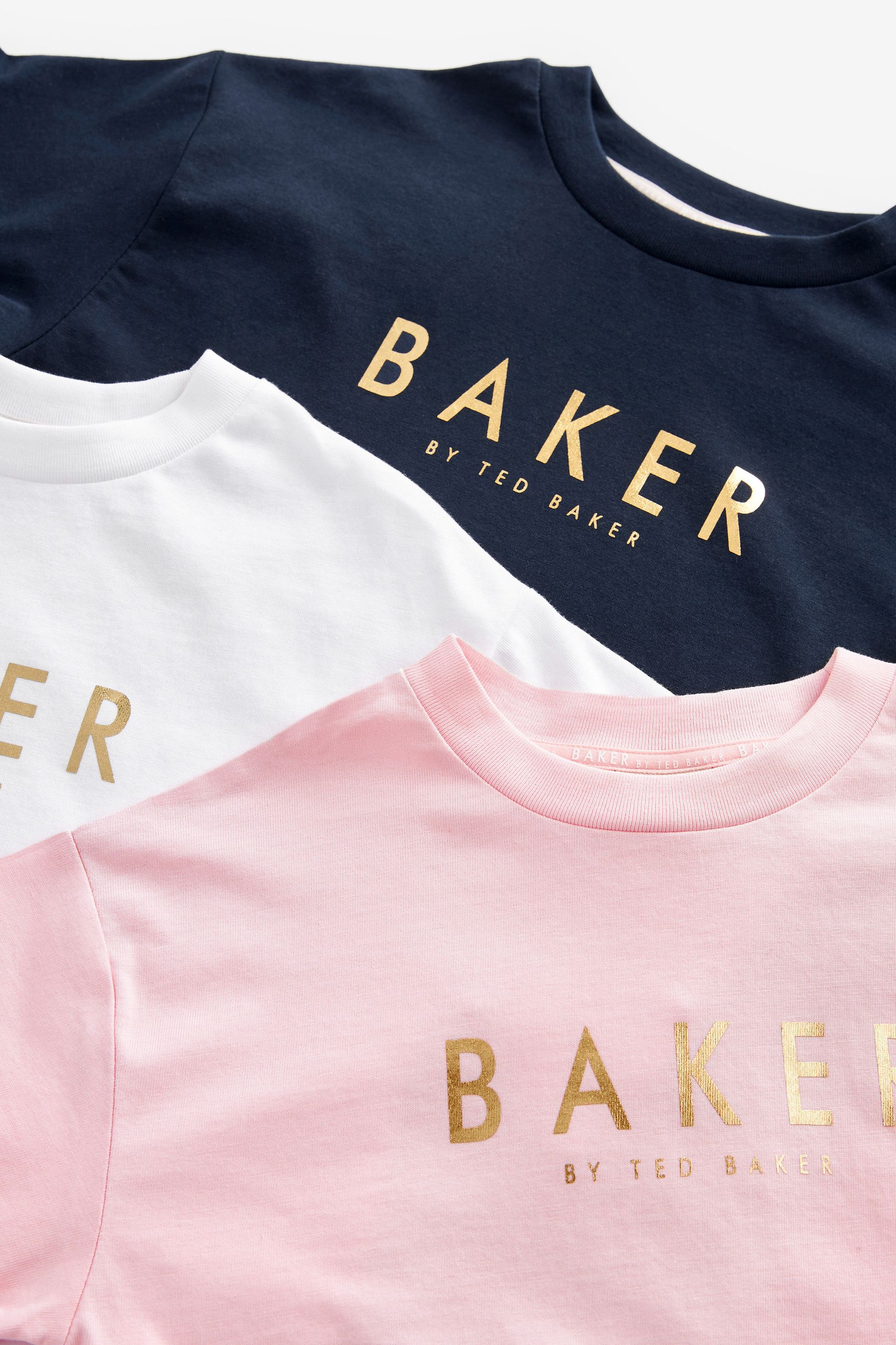 Baker by Ted Baker 100% Cotton T-Shirts 3 Pack