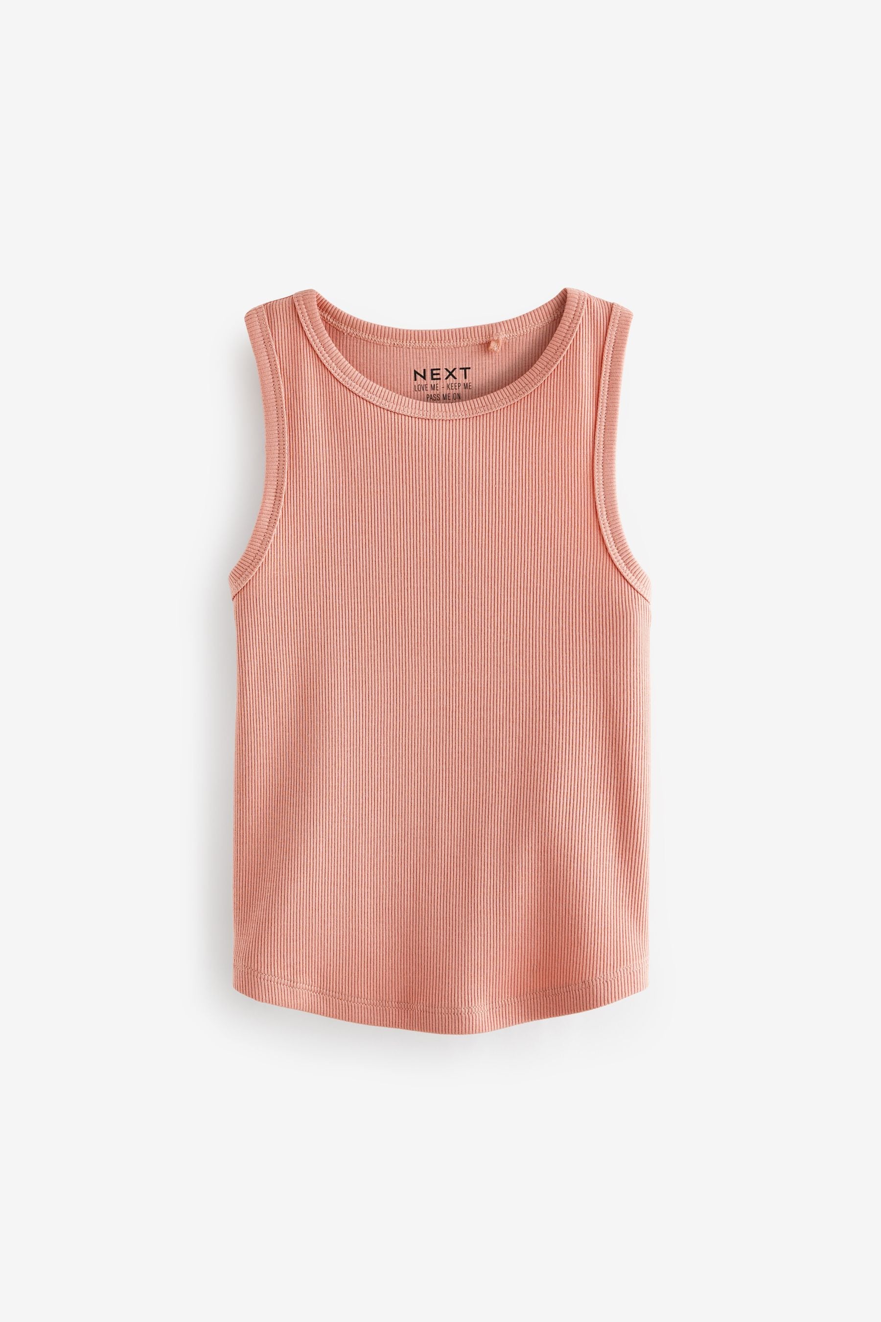 Pink Rib Vest (3-16yrs)