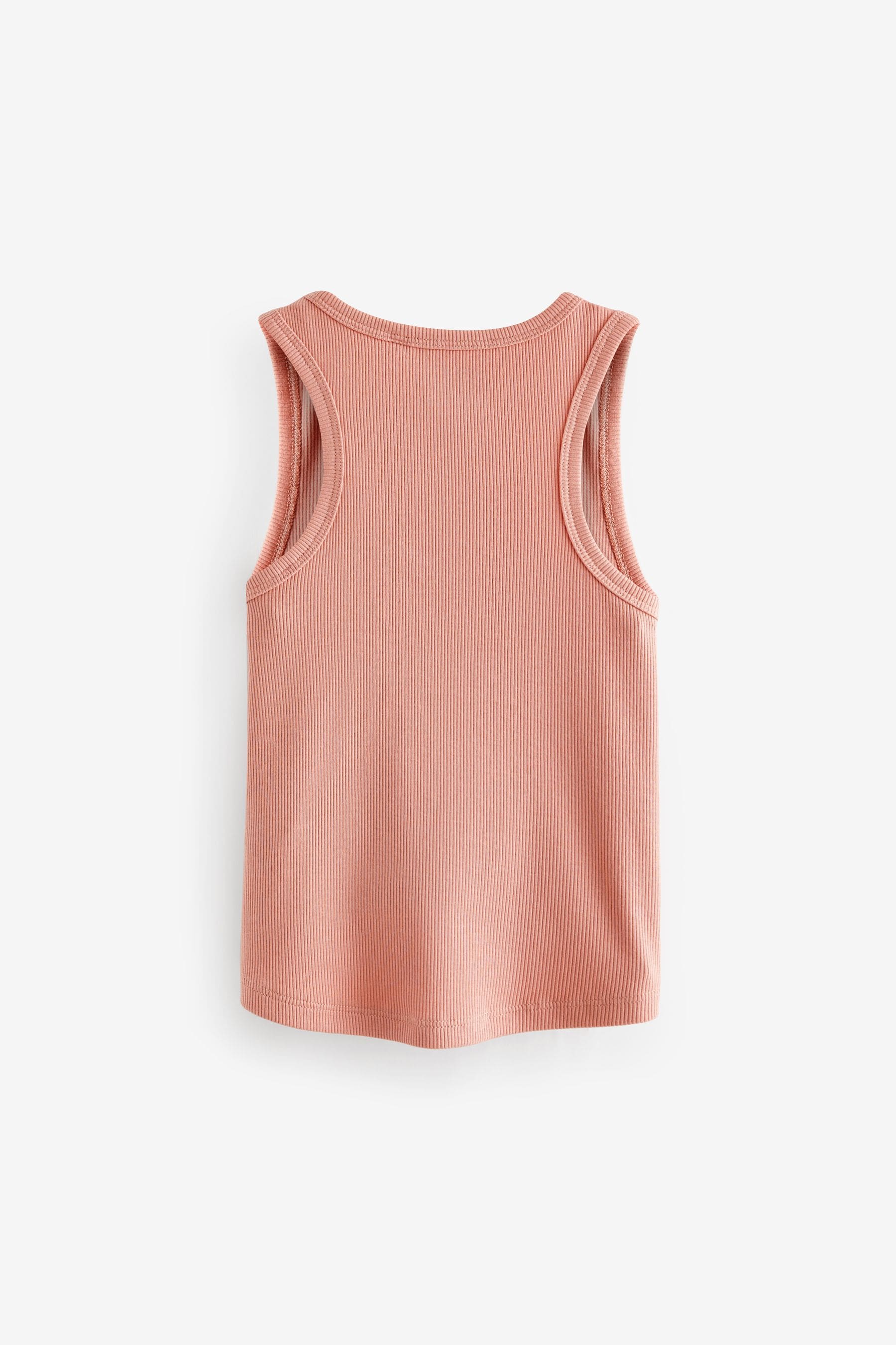 Pink Rib Vest (3-16yrs)