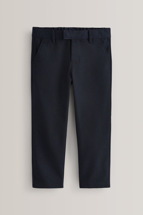 Navy Plus Waist School Formal Slim Trousers (3-17yrs)