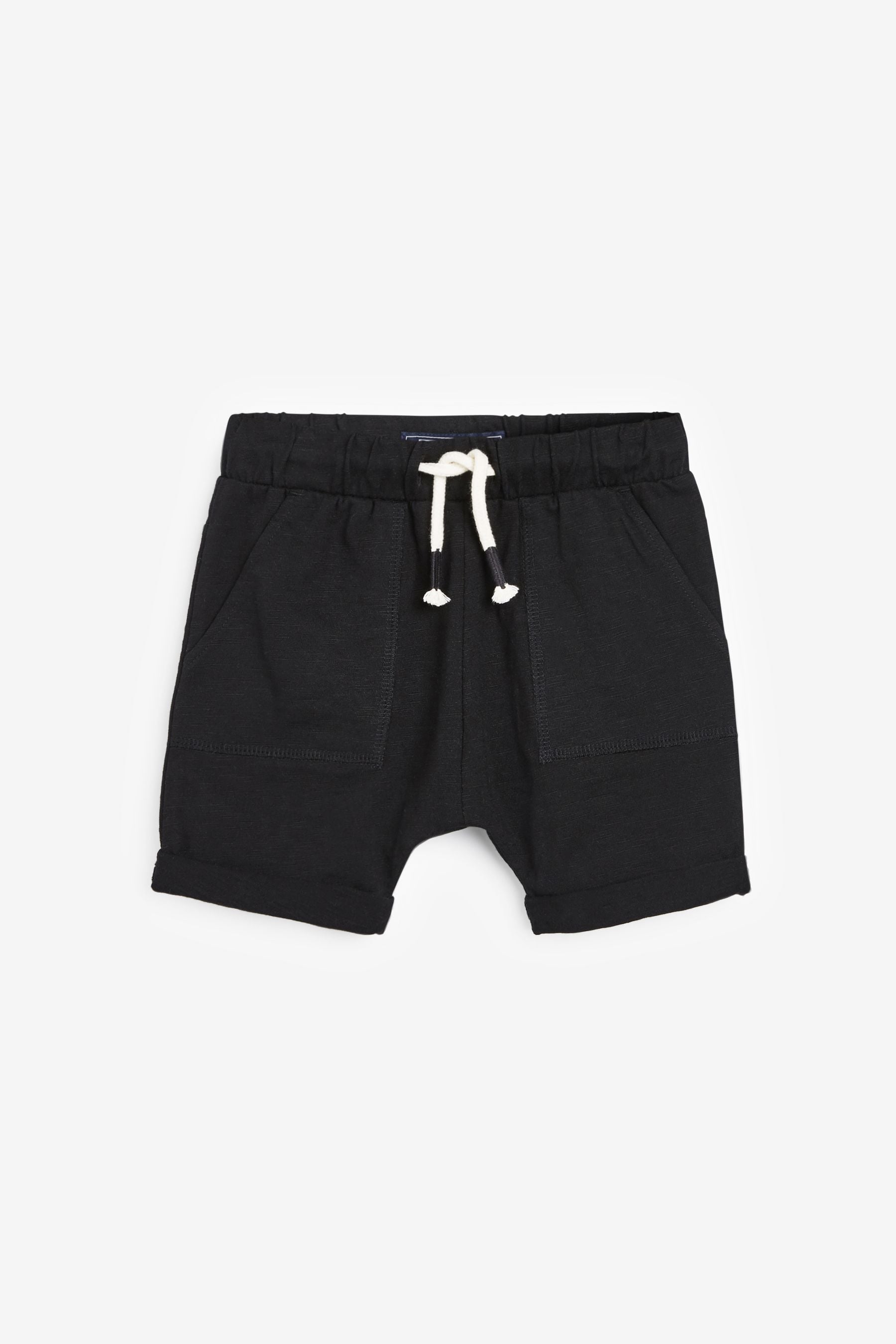 Navy/Grey/Black Lightweight Jersey 100% Cotton Shorts 3 Pack (3mths-7yrs)