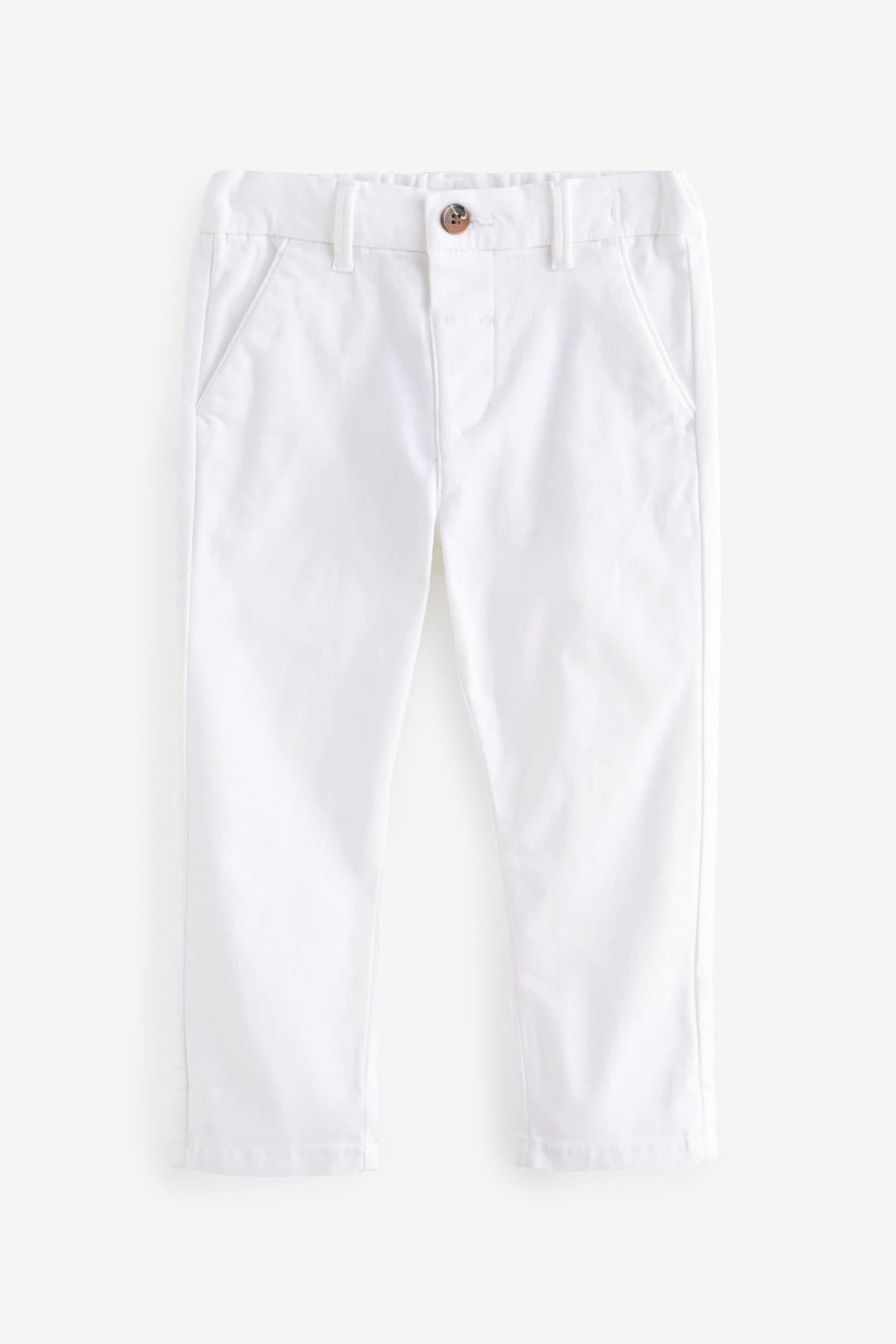 White Stretch Chinos Trousers (3mths-7yrs)