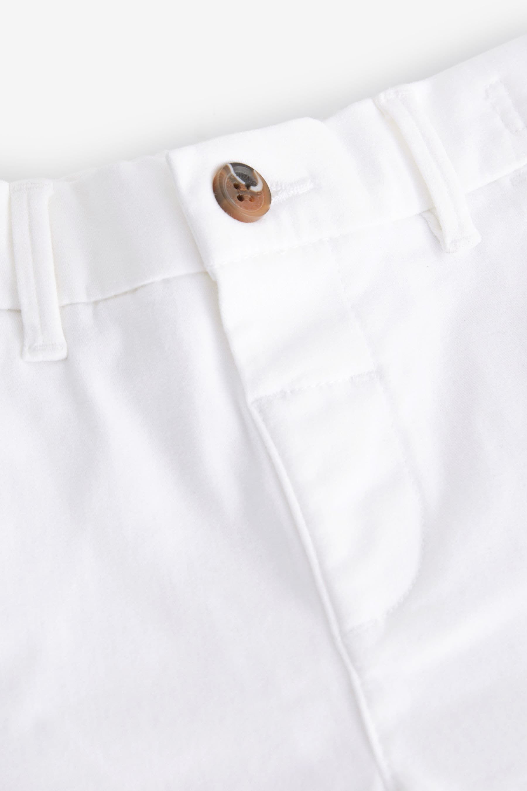 White Stretch Chinos Trousers (3mths-7yrs)