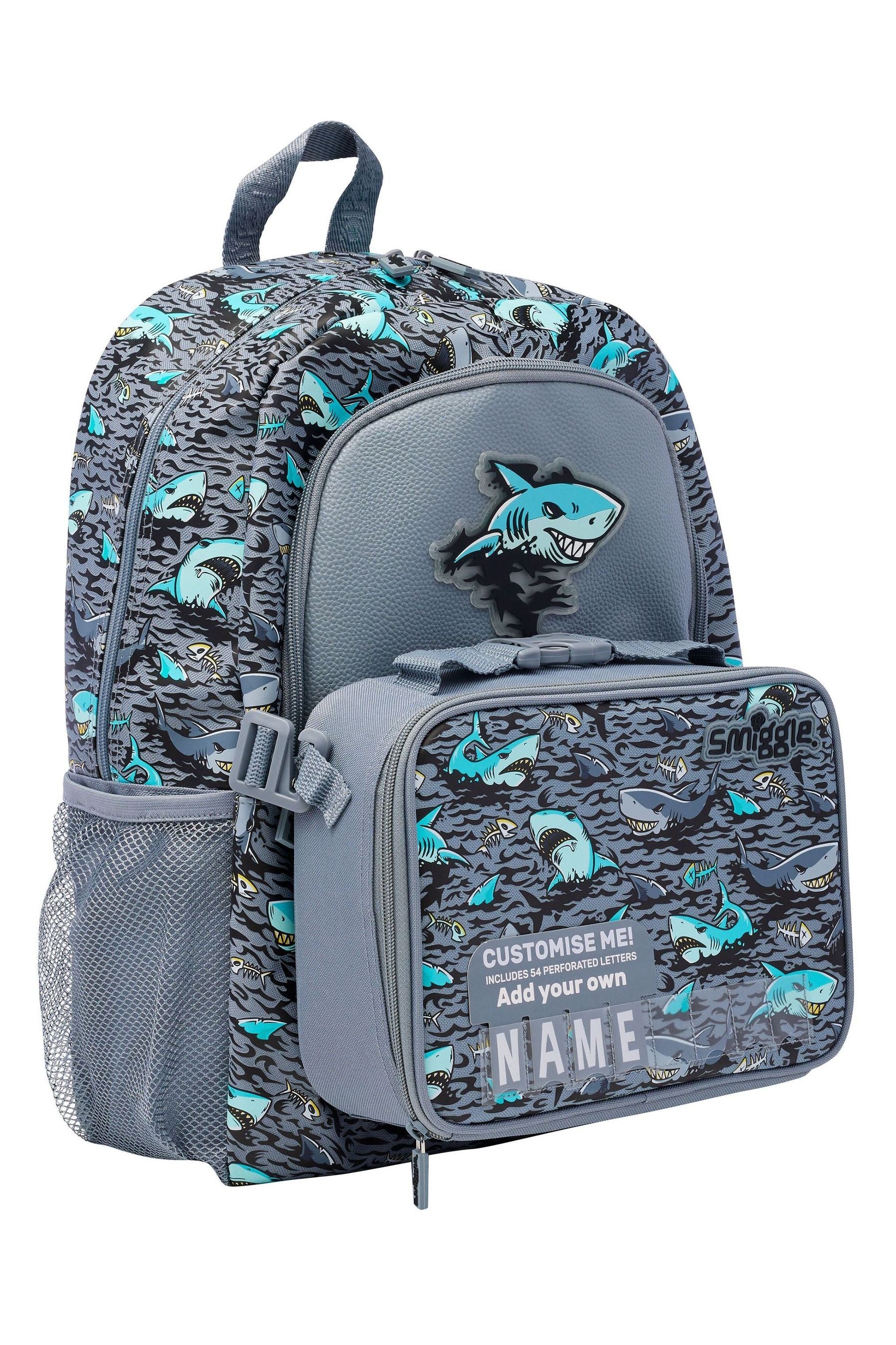 Smiggle Grey Wild Side Classic Attach Backpack