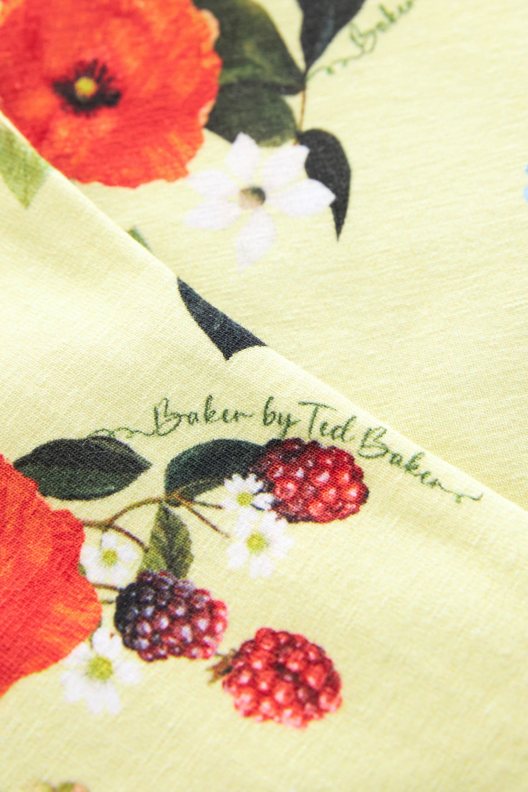 Baker by Ted Baker Yellow Floral 100% Cotton T-Shirt And Leggings Set