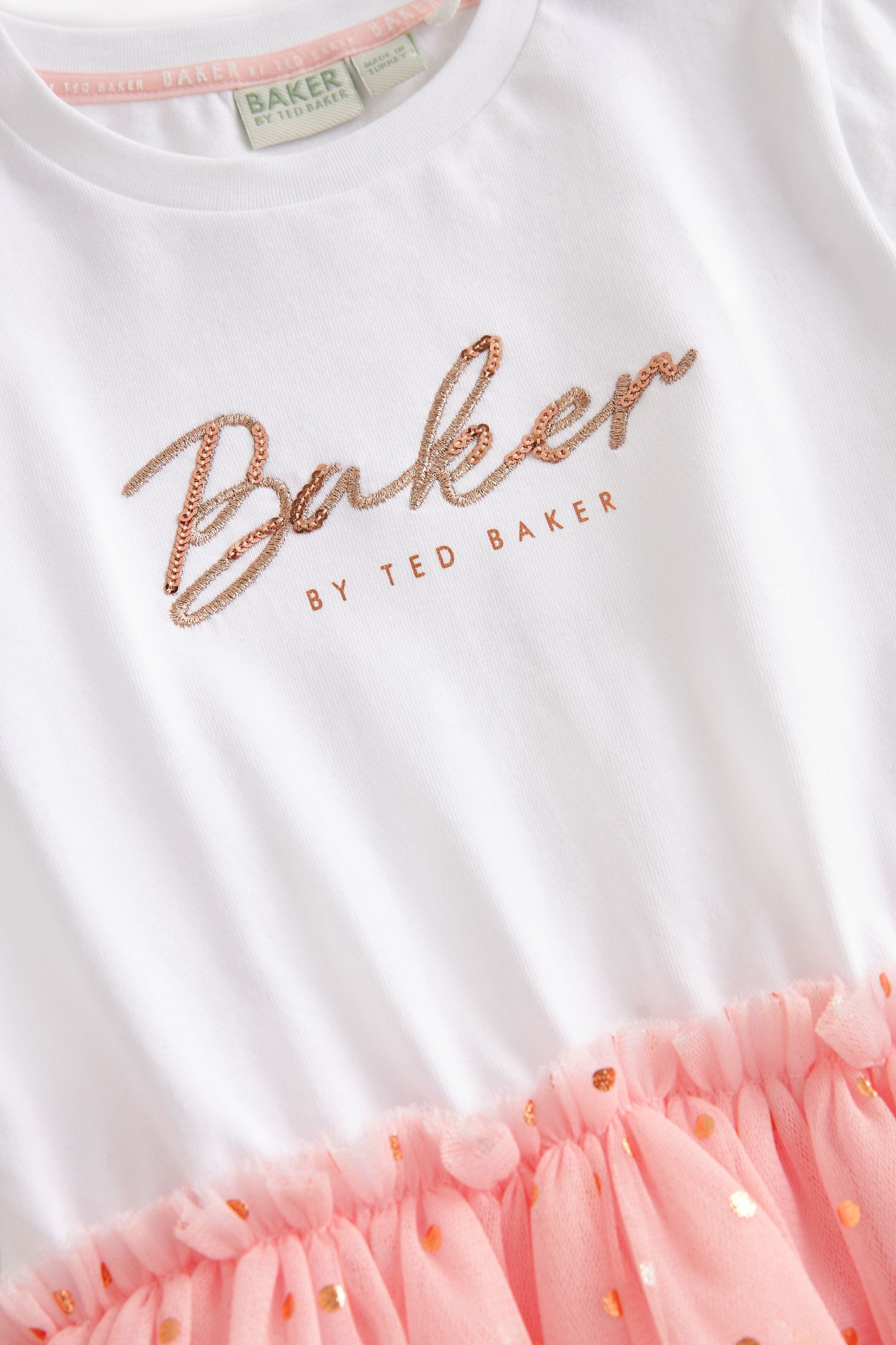 Baker by Ted Baker Glitter Mesh Mockable Dress